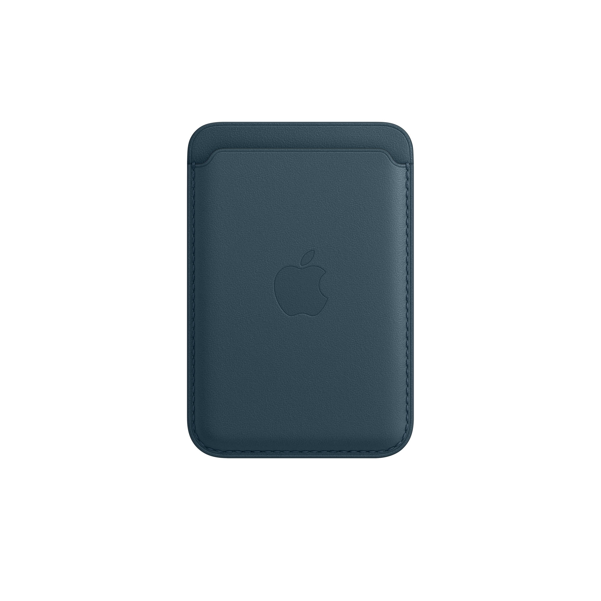 iPhone Leather Wallet with MagSafe — Baltic Blue