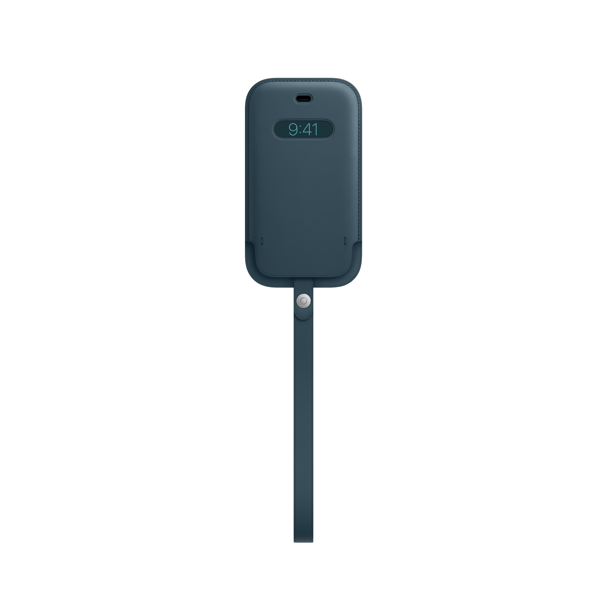 iPhone 12 mini Leather Sleeve with MagSafe — Baltic Blue