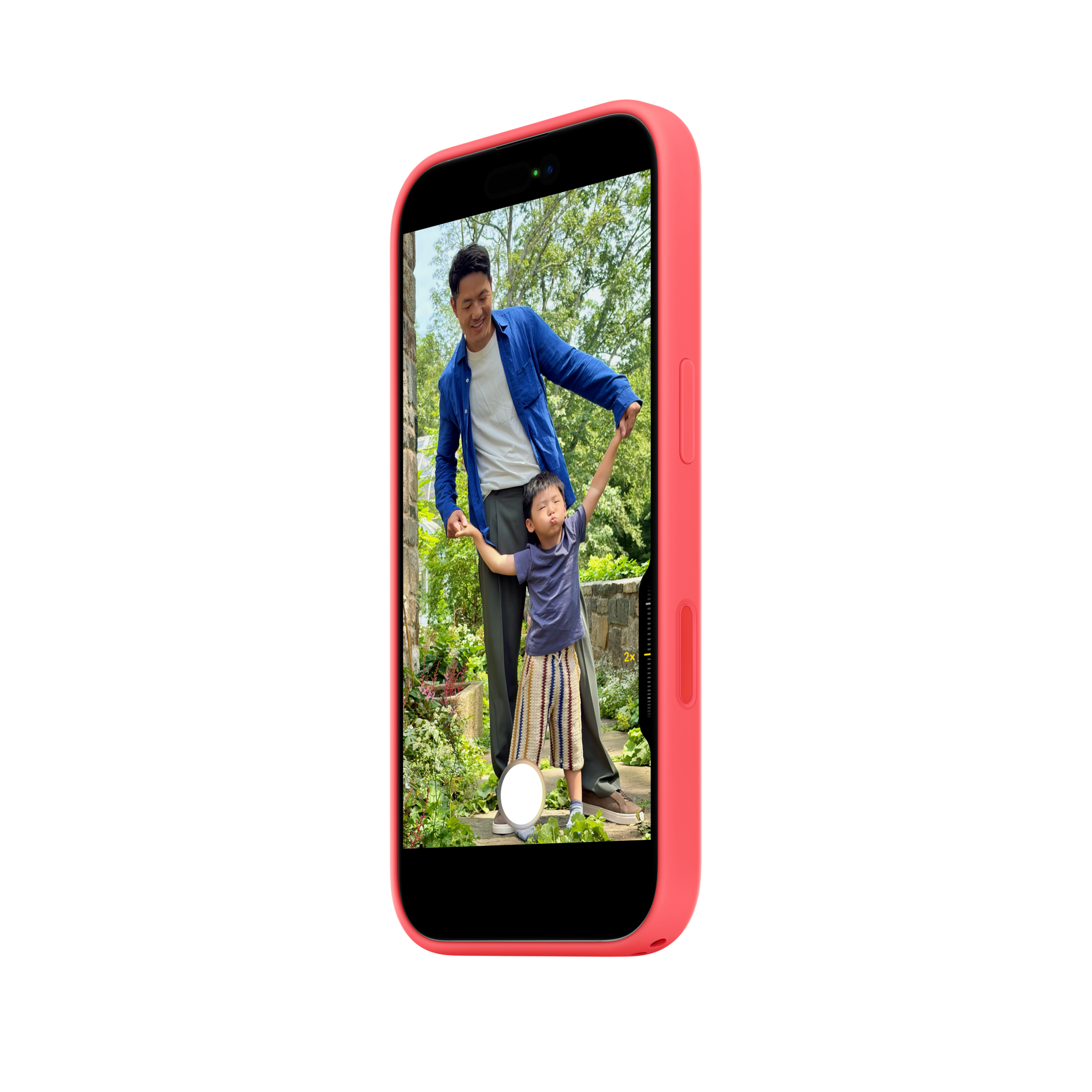 iPhone 17 Silicone Case with MagSafe — Bright Guava