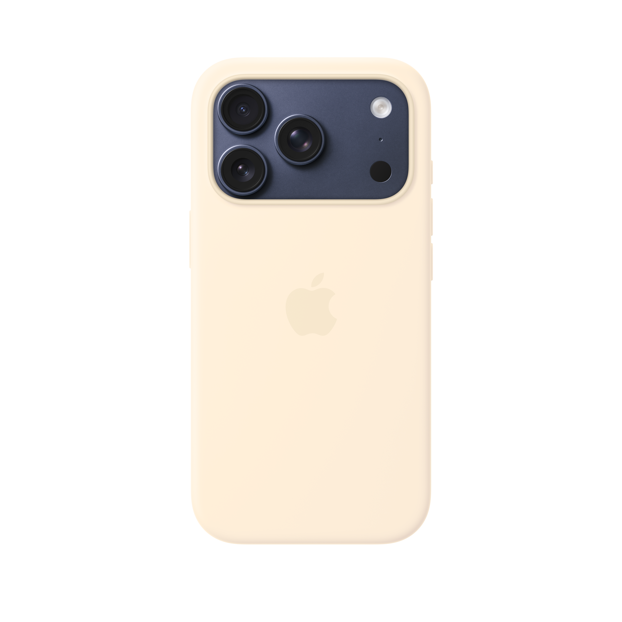iPhone 17 Pro Silicone Case with MagSafe — Vanilla