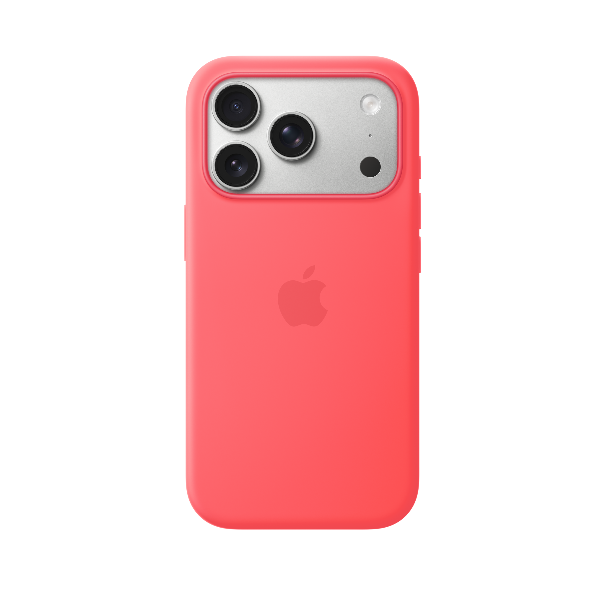 iPhone 17 Pro Silicone Case with MagSafe — Bright Guava