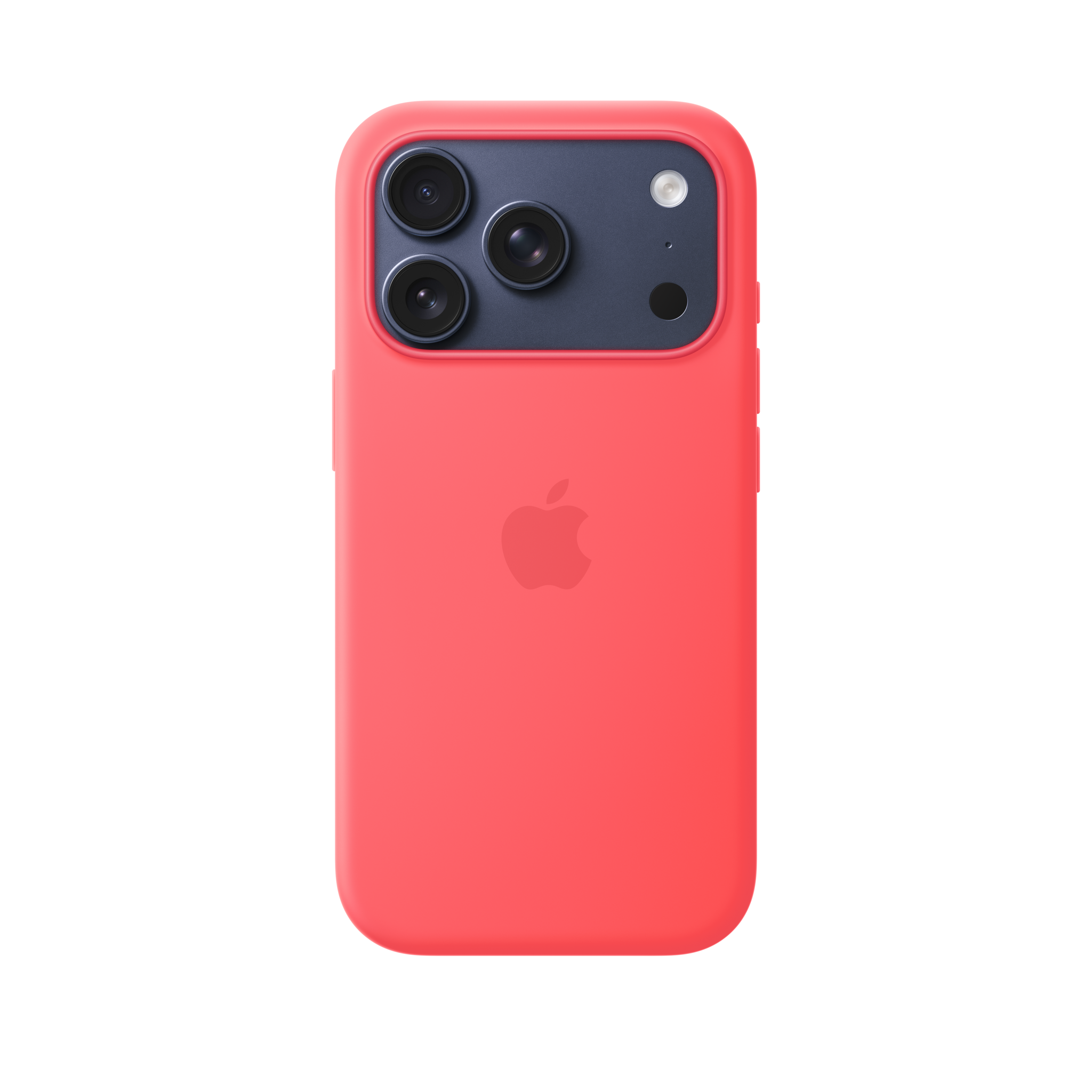 iPhone 17 Pro Silicone Case with MagSafe — Bright Guava