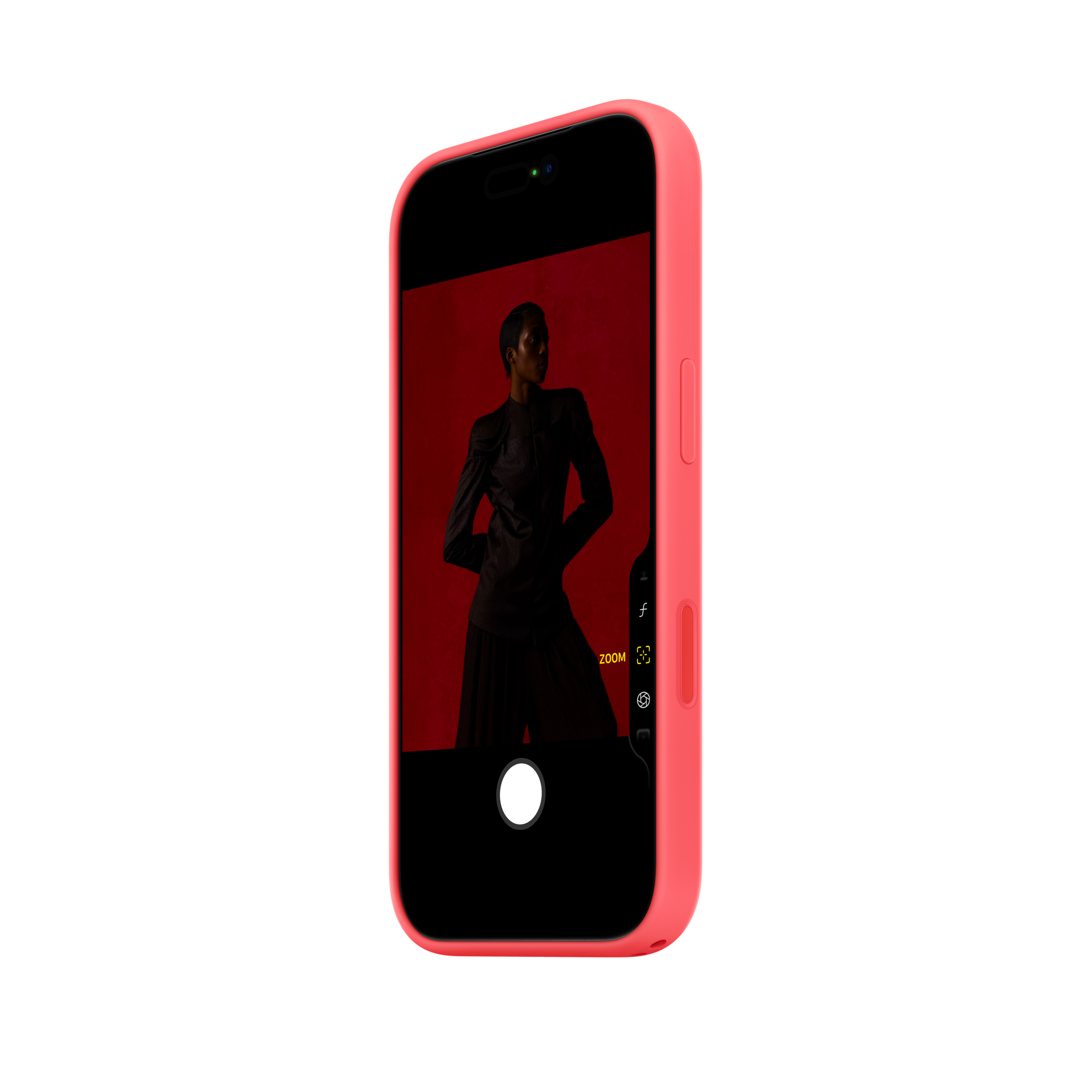 iPhone 17 Pro Silicone Case with MagSafe — Bright Guava