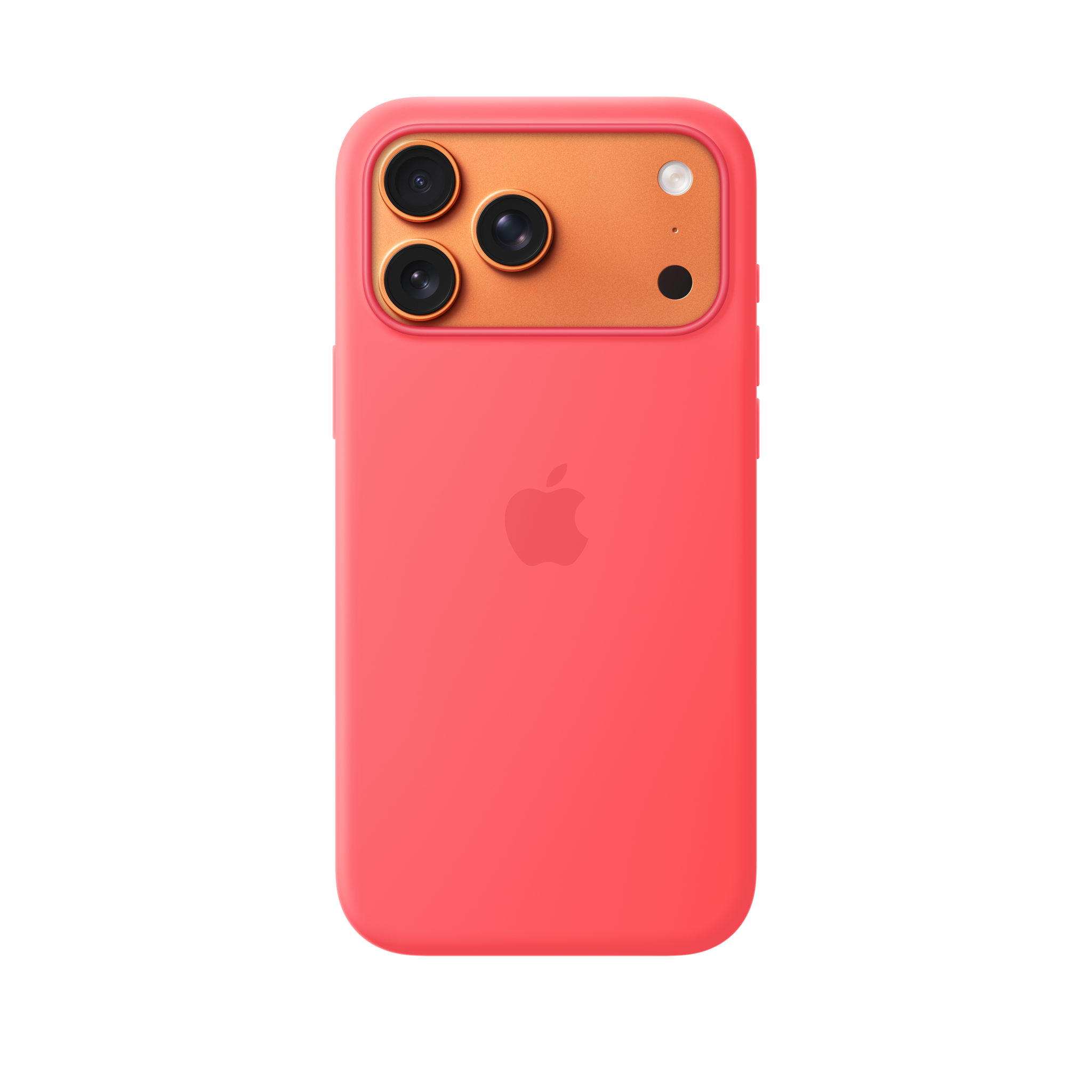 iPhone 17 Pro Max Silicone Case with MagSafe — Bright Guava