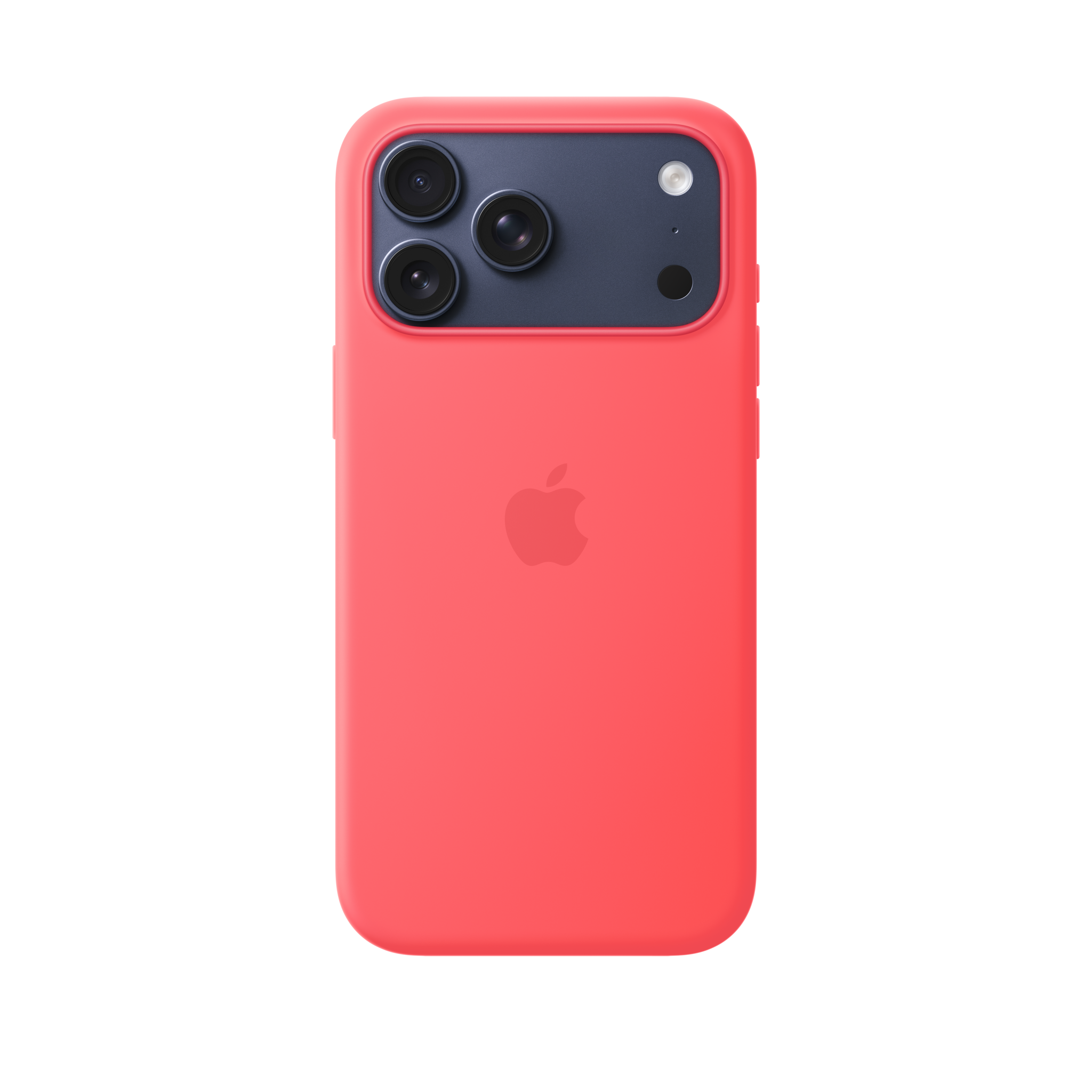 iPhone 17 Pro Max Silicone Case with MagSafe — Bright Guava