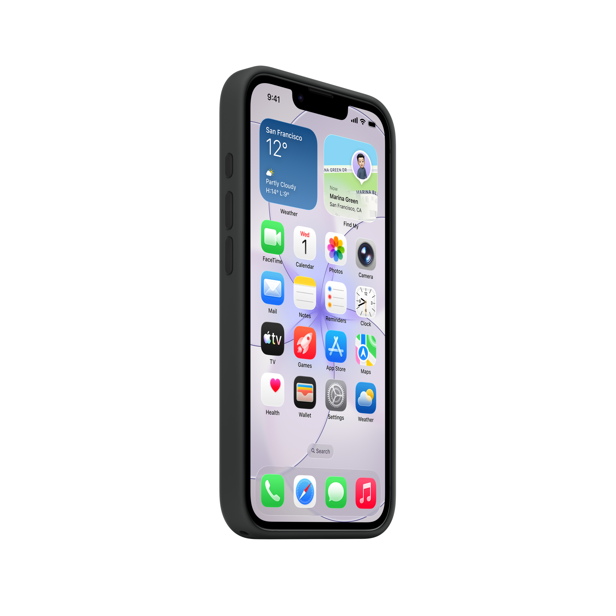 iPhone 17e Silicone Case with MagSafe — Black