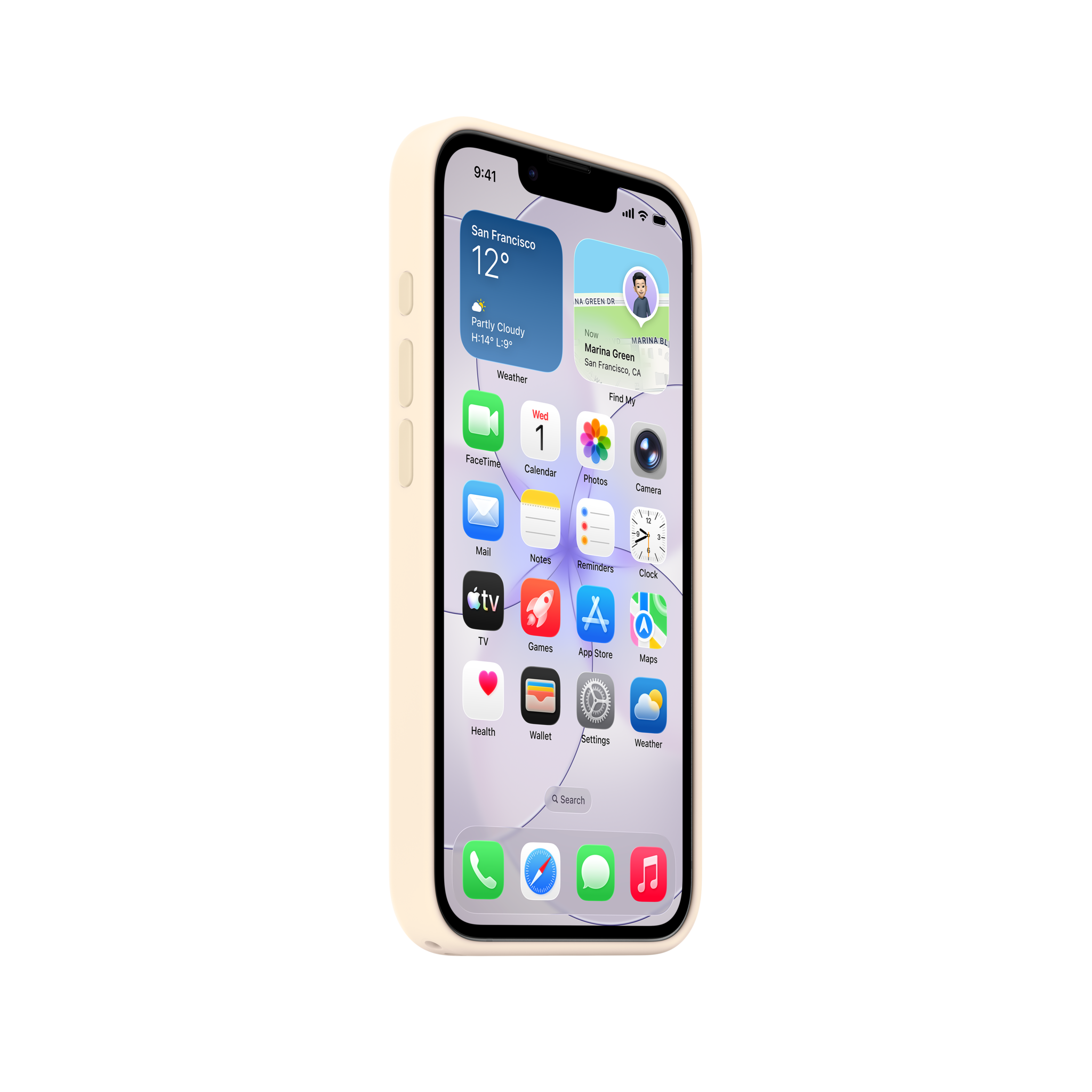 iPhone 17e Silicone Case with MagSafe — Vanilla