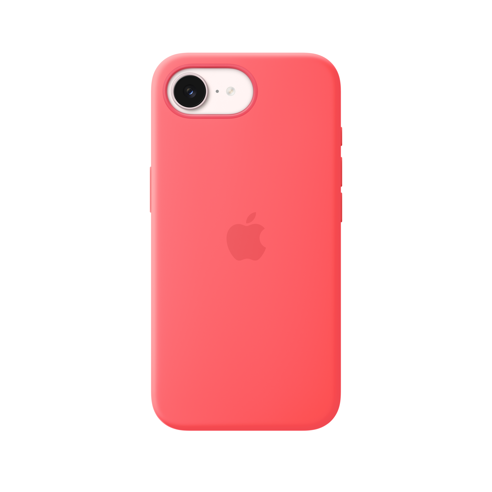 iPhone 17e Silicone Case with MagSafe — Bright Guava