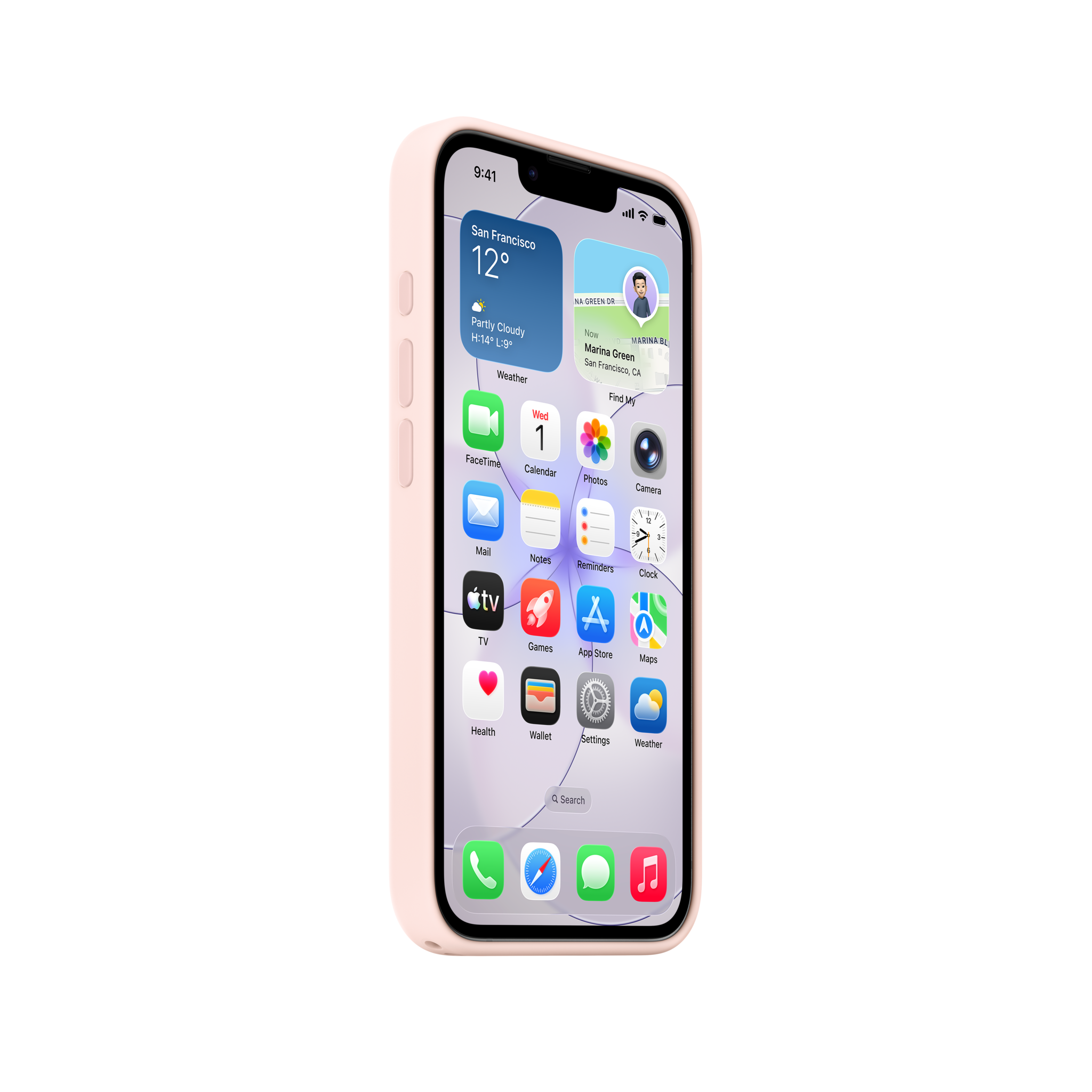 iPhone 17e Silicone Case with MagSafe — Soft Pink