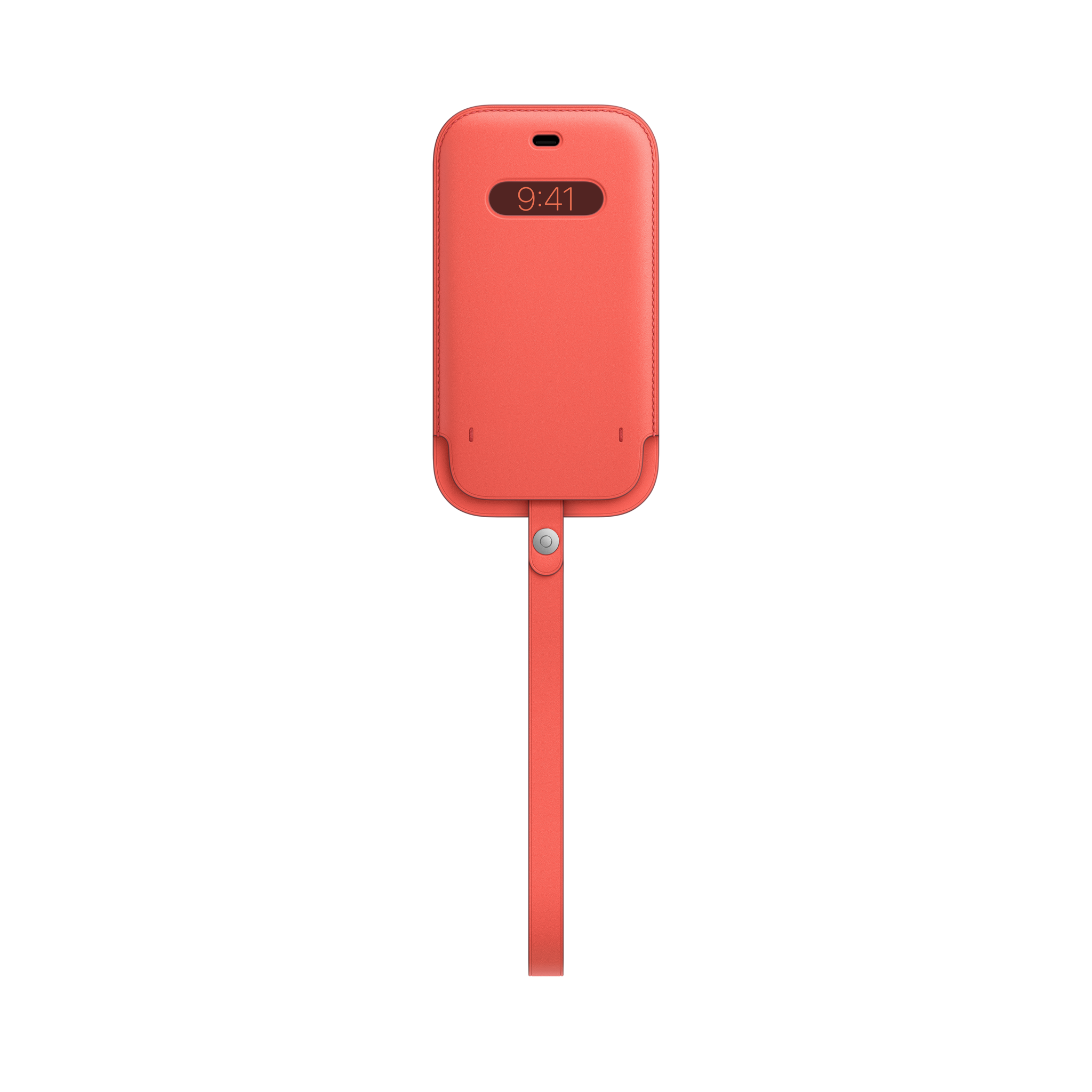 iPhone 12 & 12 Pro Leather Sleeve with MagSafe — Pink Citrus