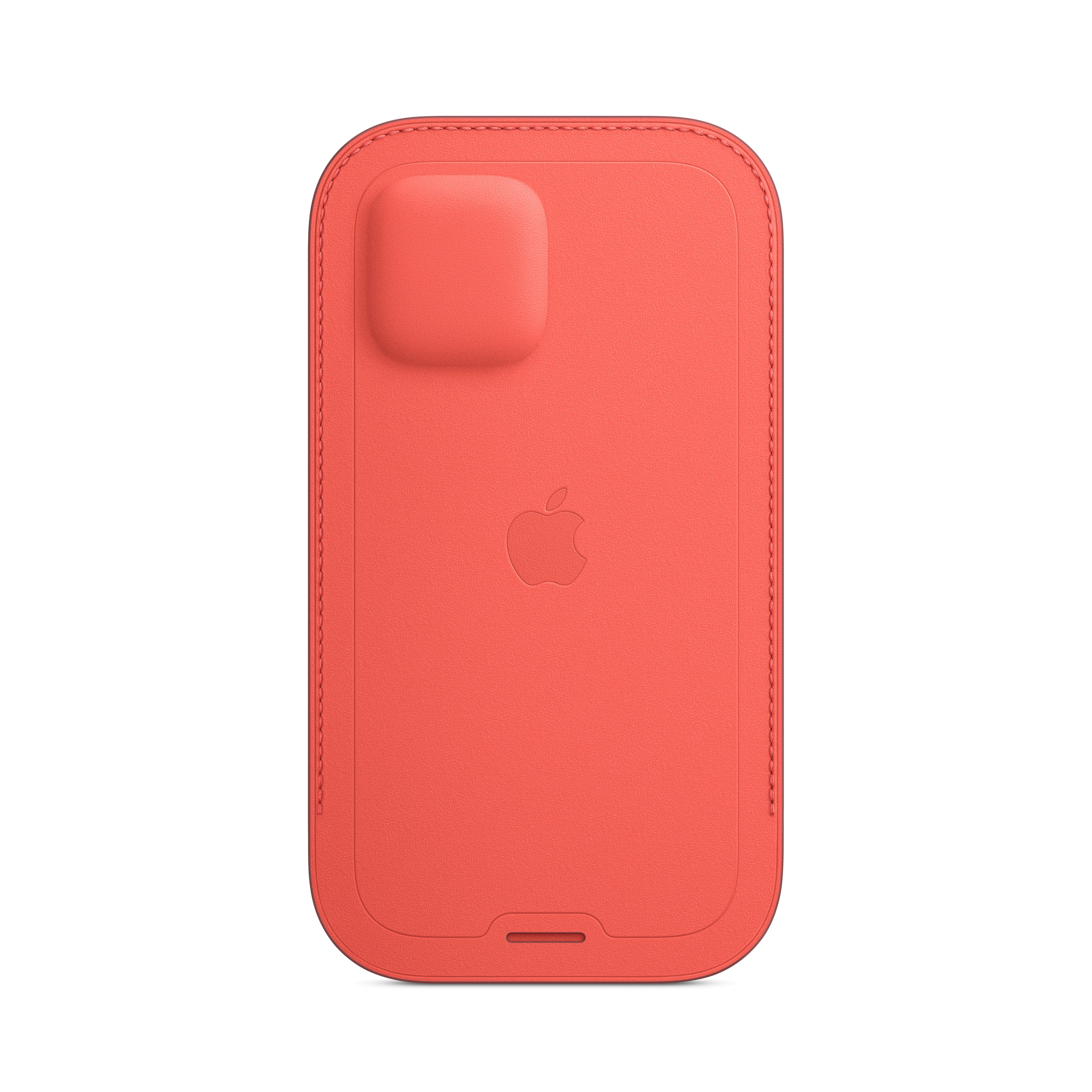 iPhone 12 & 12 Pro Leather Sleeve with MagSafe — Pink Citrus