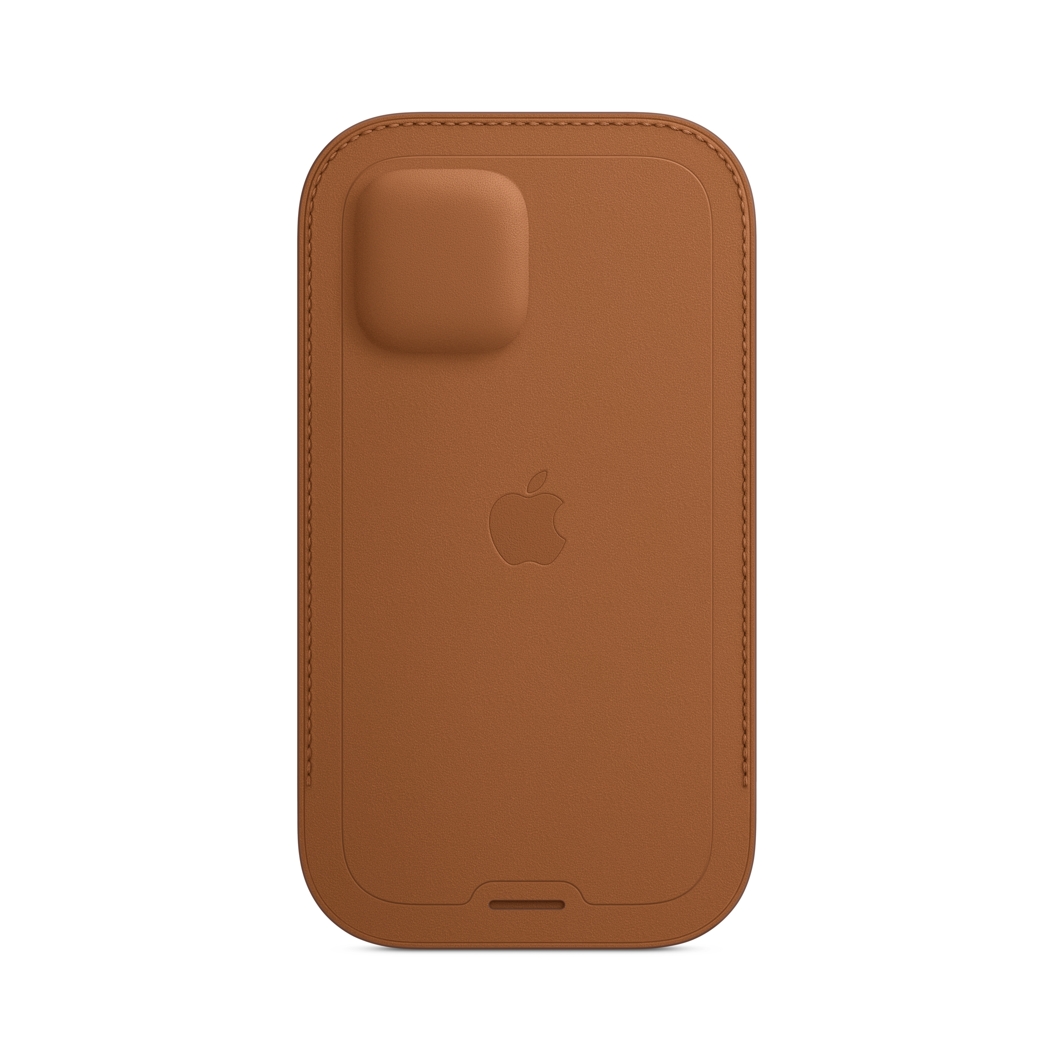 iPhone 12 & 12 Pro Leather Sleeve with MagSafe — Saddle Brown