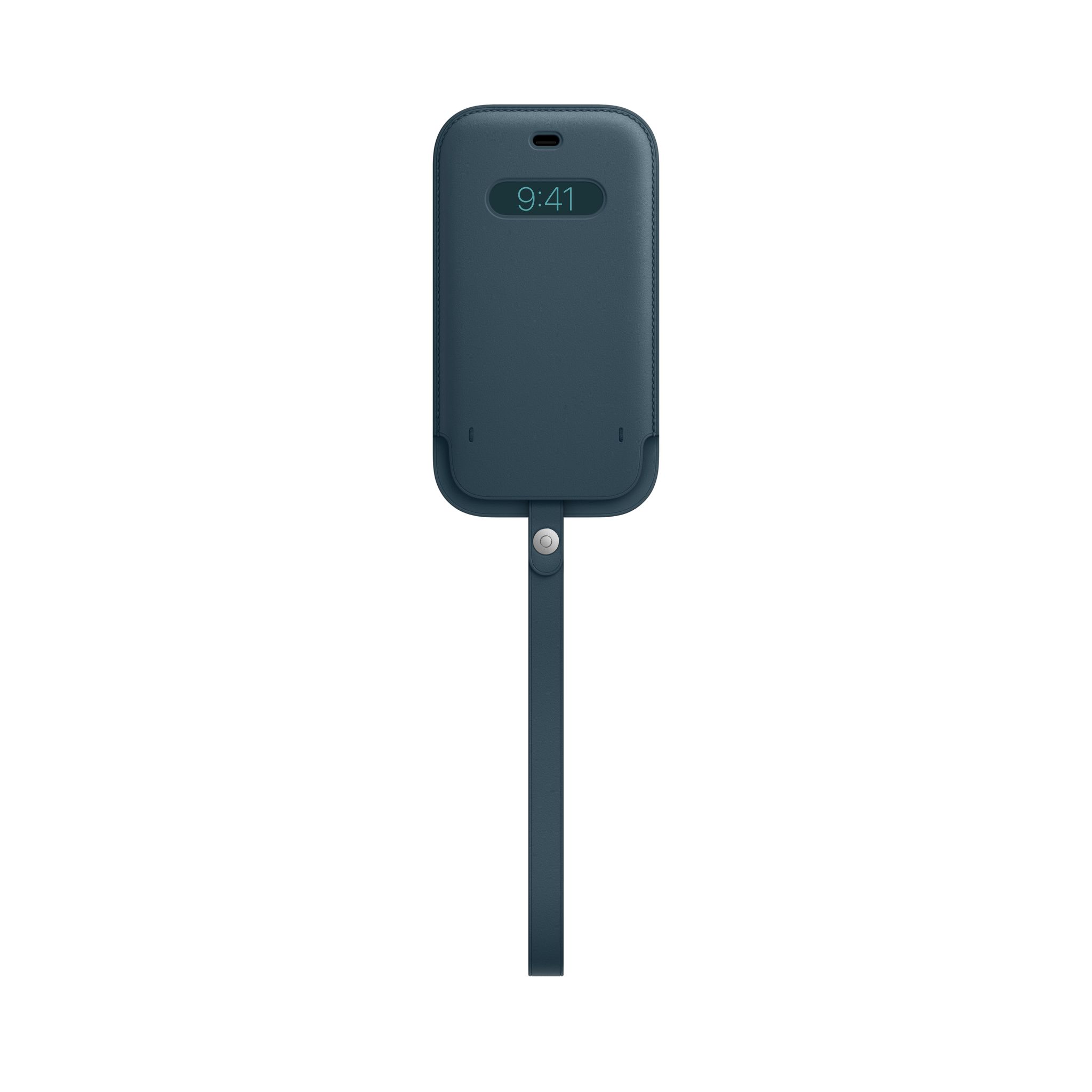 iPhone 12 & 12 Pro Leather Sleeve with MagSafe — Baltic Blue