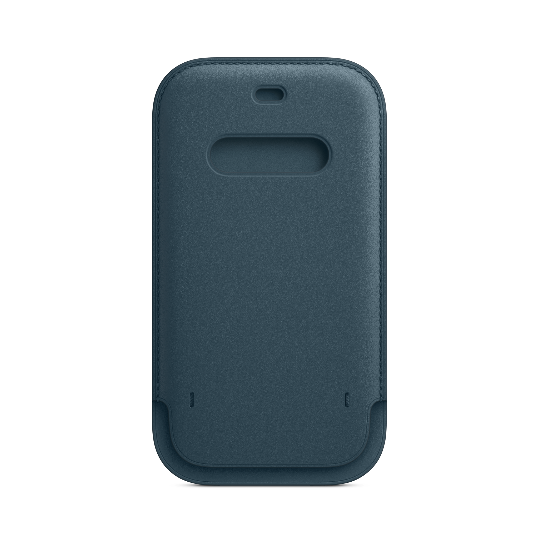 iPhone 12 & 12 Pro Leather Sleeve with MagSafe — Baltic Blue