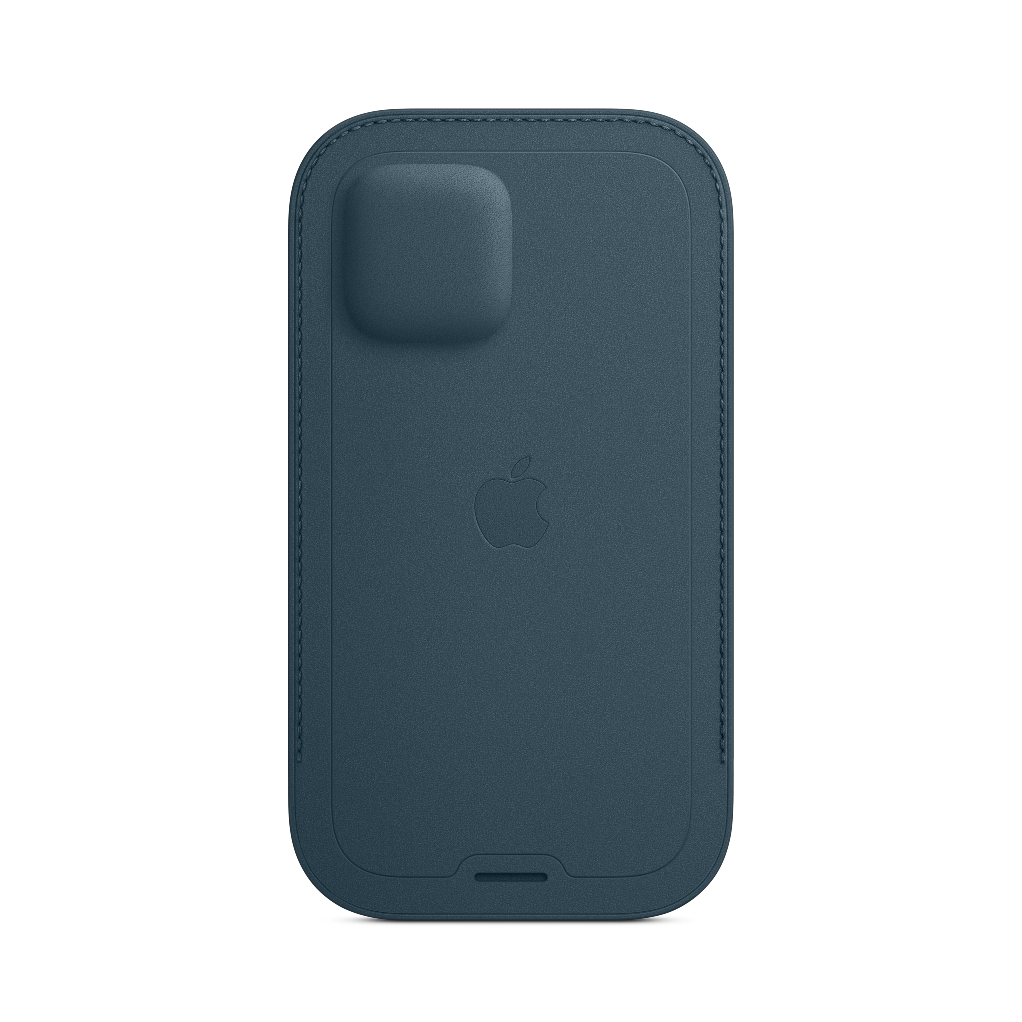iPhone 12 & 12 Pro Leather Sleeve with MagSafe — Baltic Blue