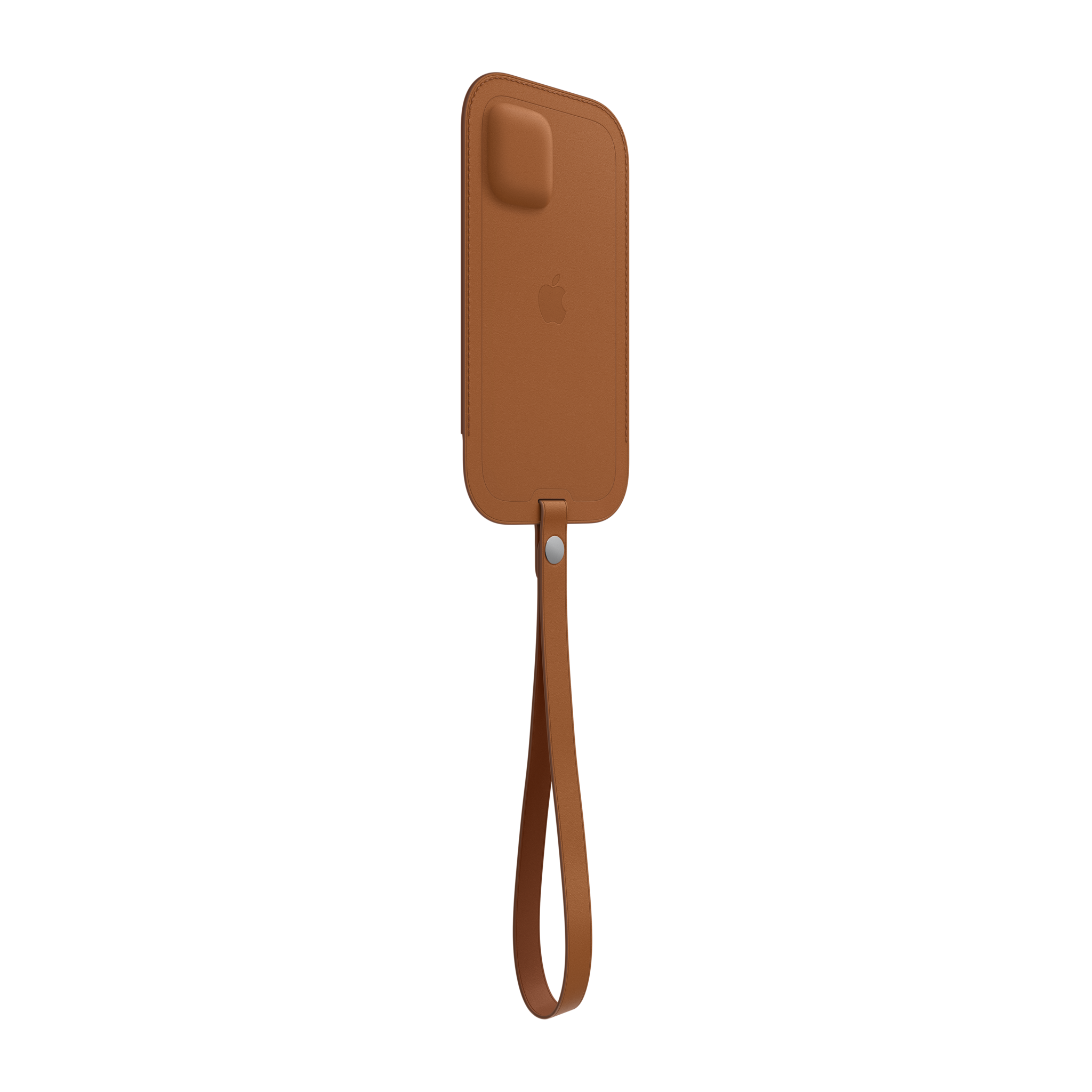 iPhone 12 Pro Max Leather Sleeve with MagSafe — Saddle Brown