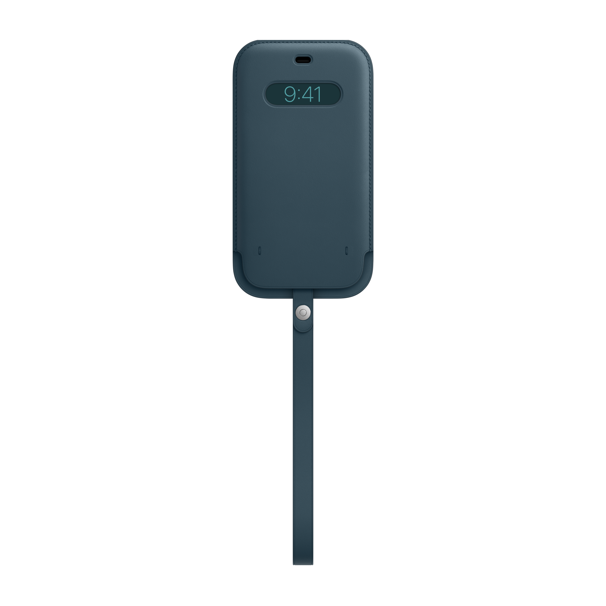 iPhone 12 Pro Max Leather Sleeve with MagSafe — Baltic Blue