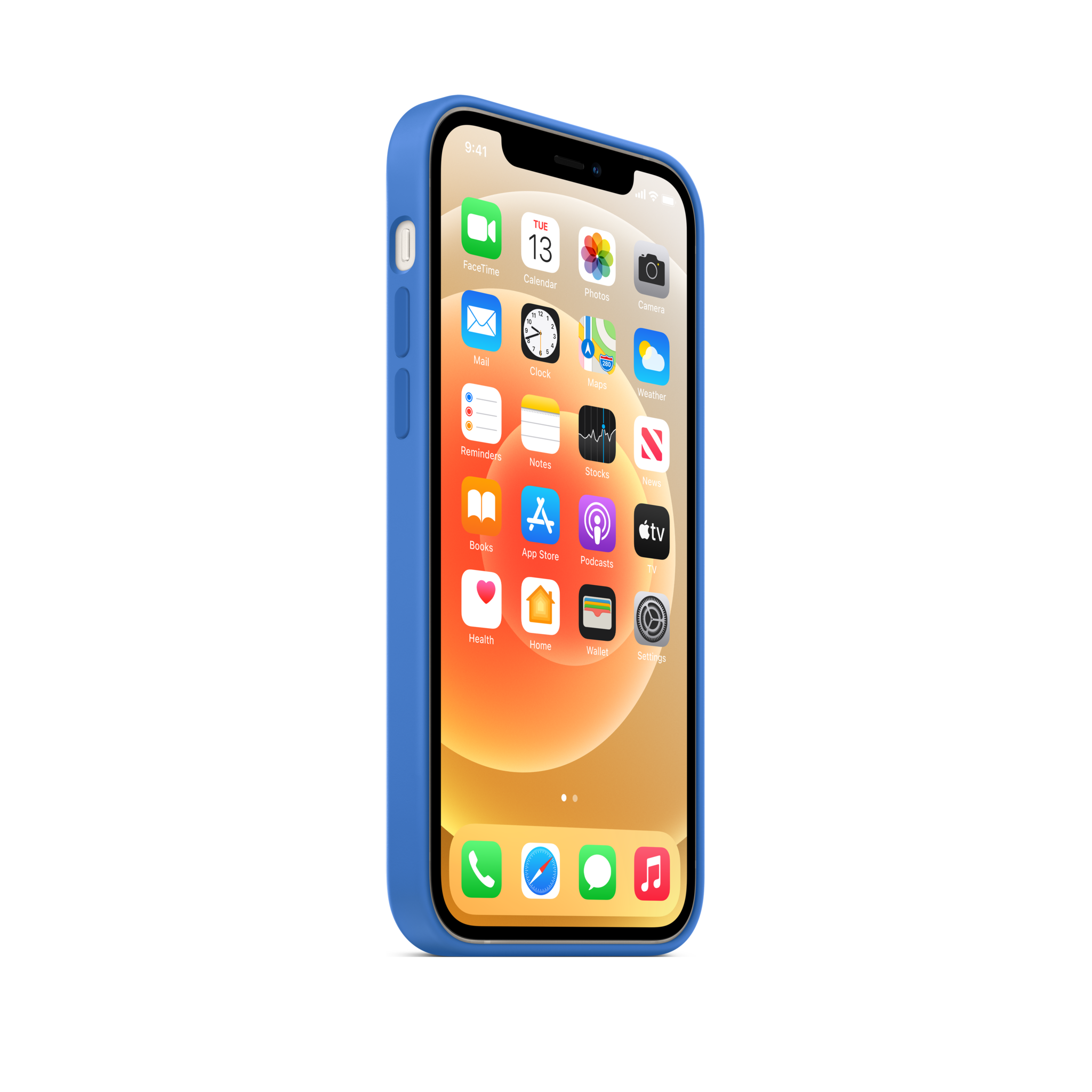 iPhone 12 & 12 Pro Silicone Case with MagSafe — Capri Blue
