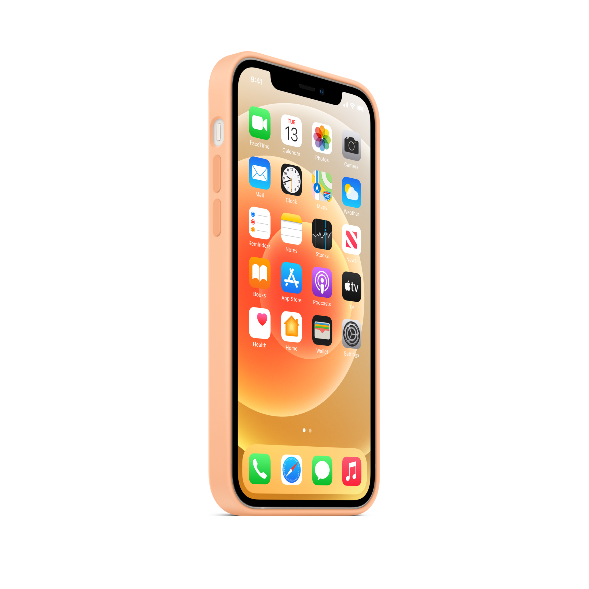 iPhone 12 & 12 Pro Silicone Case with MagSafe — Cantaloupe
