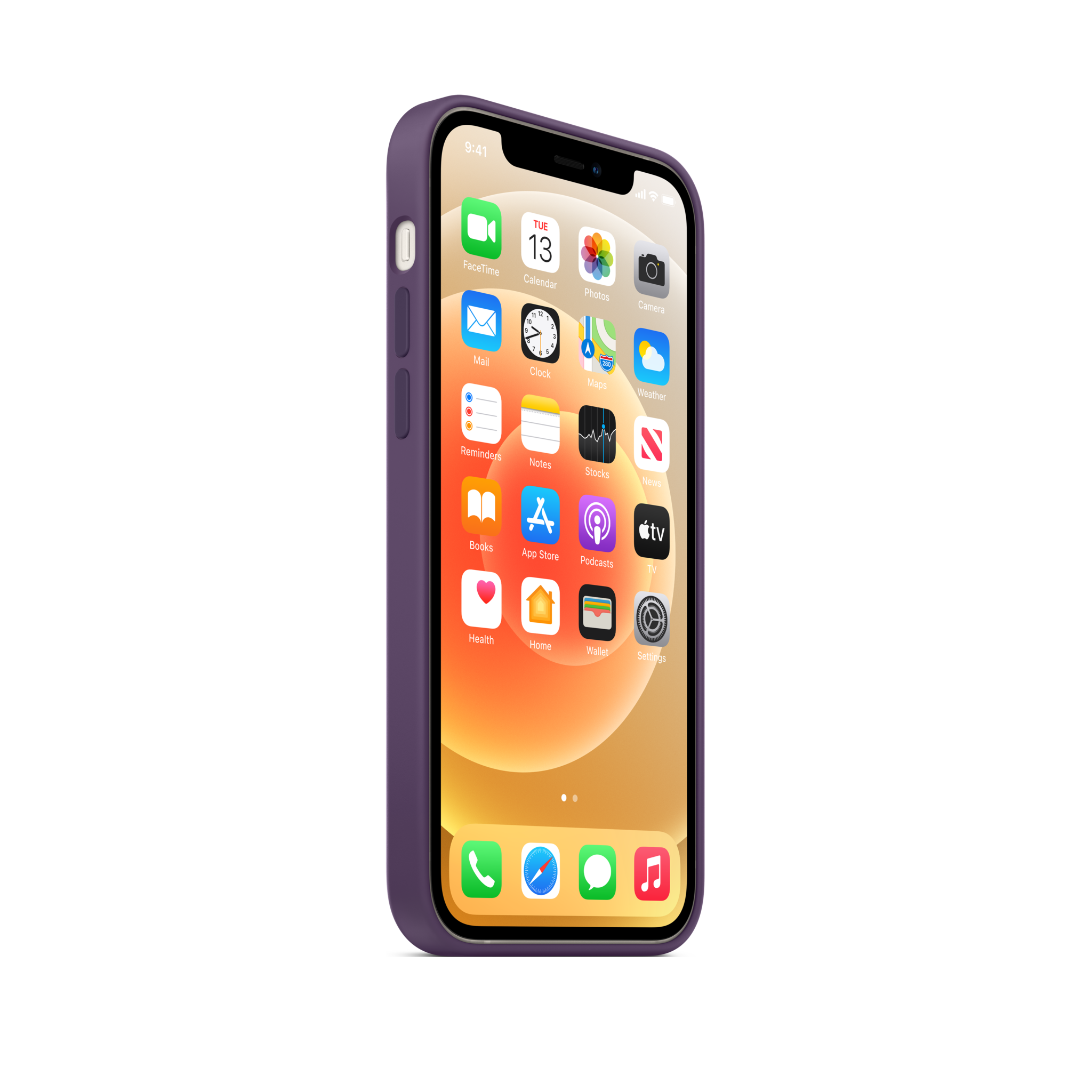 iPhone 12 & 12 Pro Silicone Case with MagSafe — Amethyst