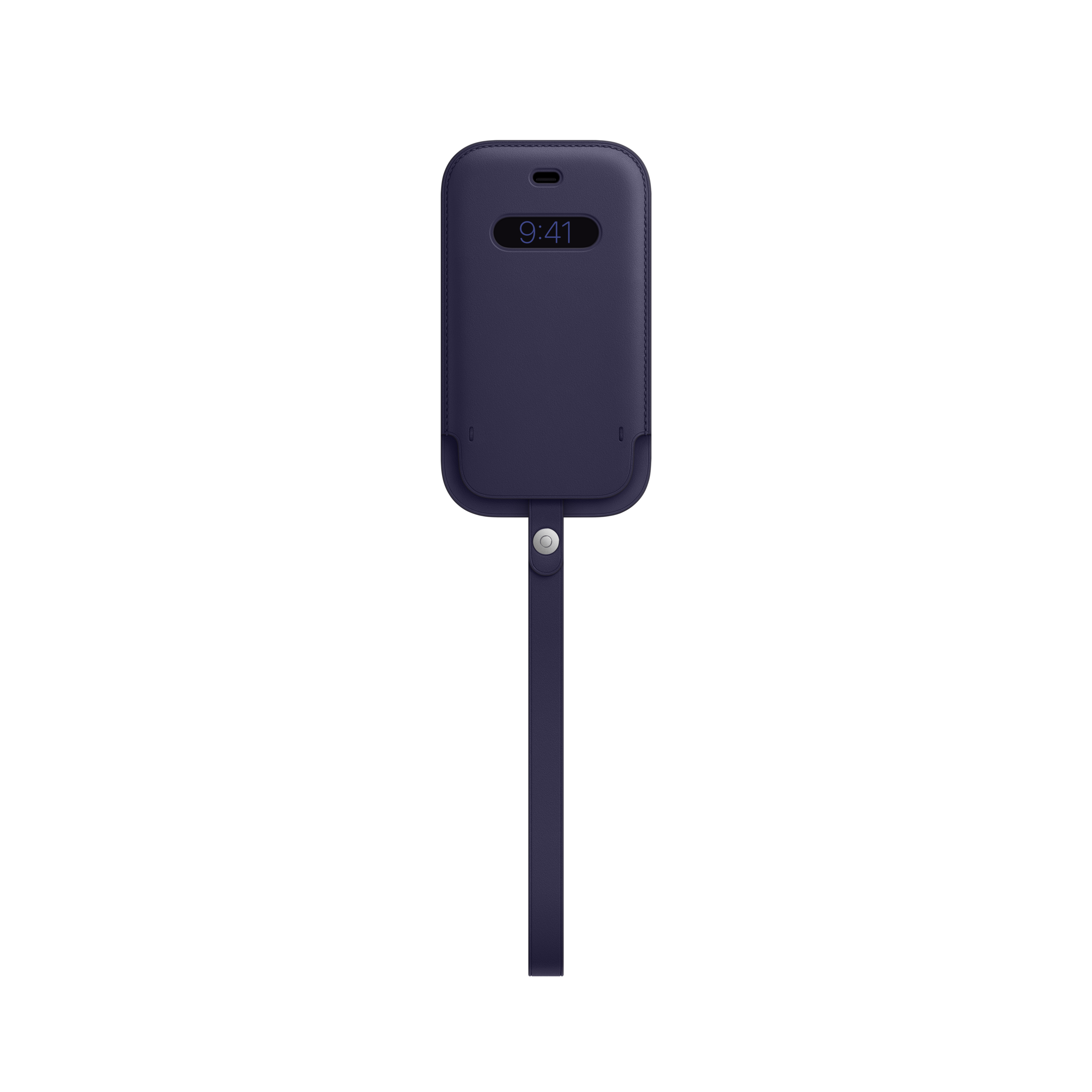 iPhone 12 mini Leather Sleeve with MagSafe — Deep Violet