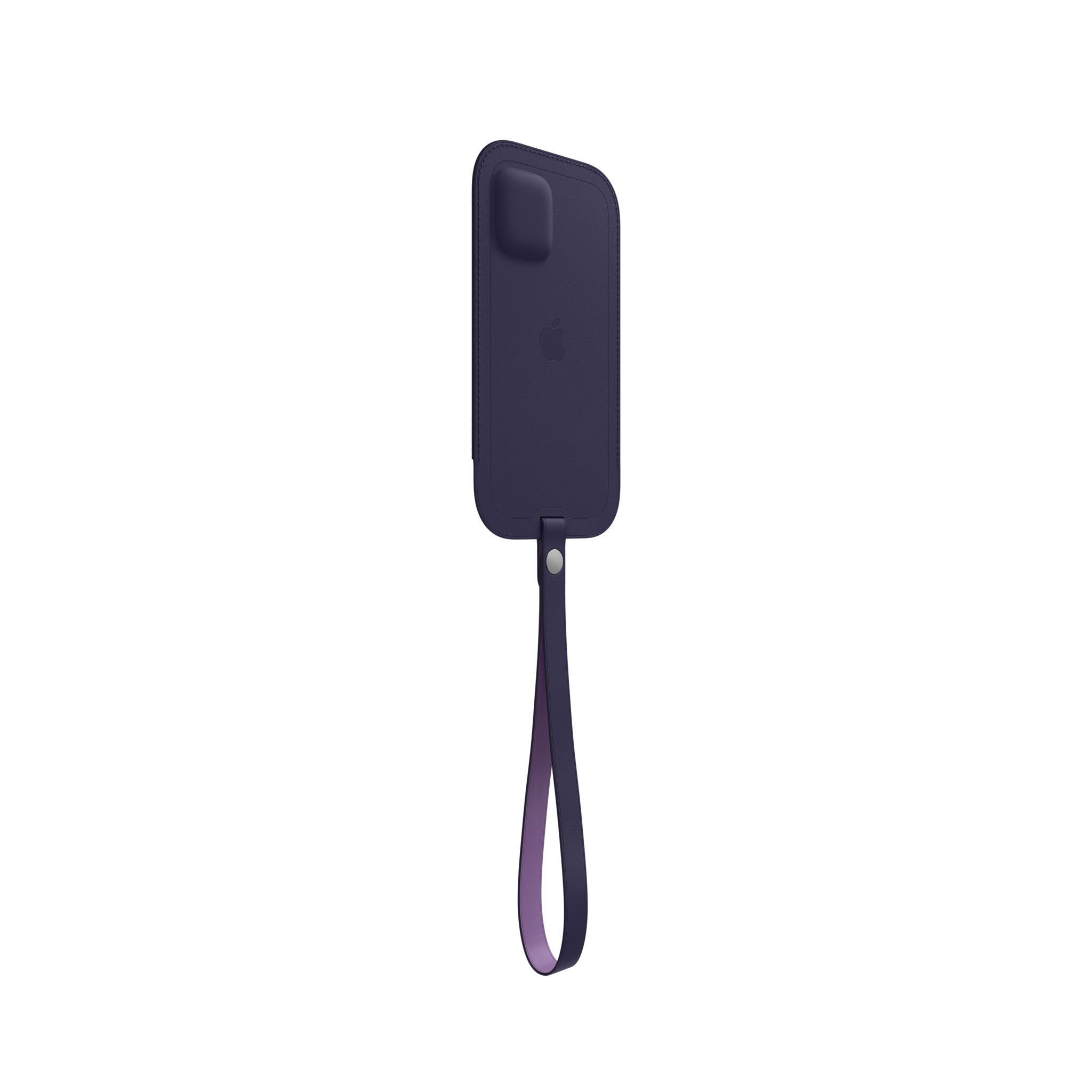 iPhone 12 mini Leather Sleeve with MagSafe — Deep Violet