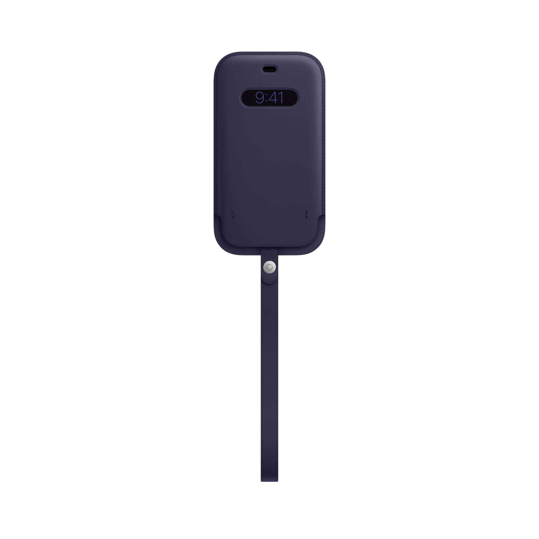 iPhone 12 & 12 Pro Leather Sleeve with MagSafe — Deep Violet