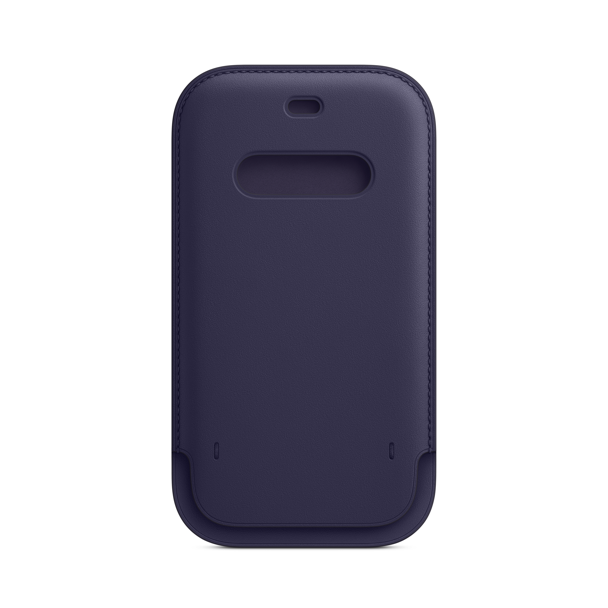 iPhone 12 & 12 Pro Leather Sleeve with MagSafe — Deep Violet