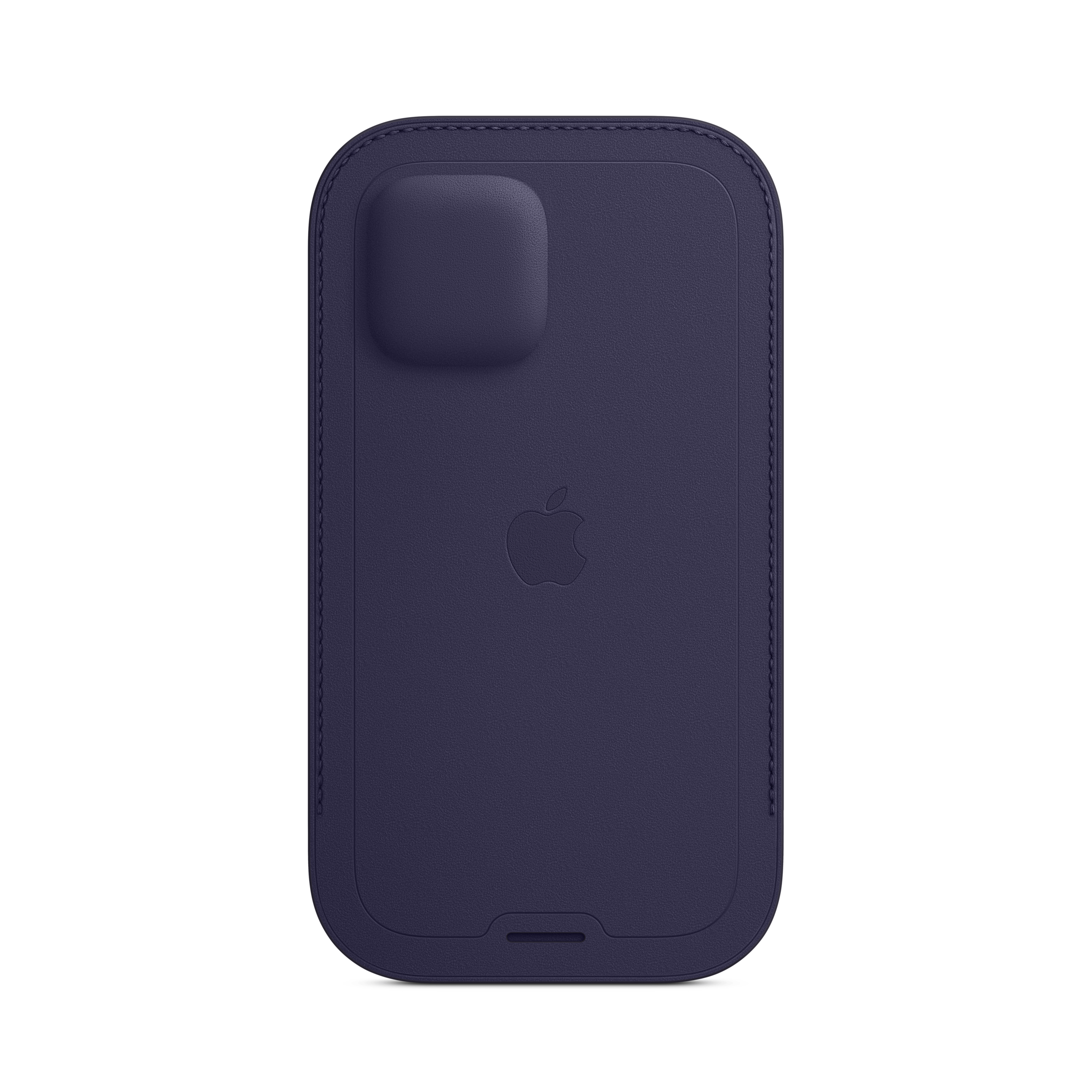 iPhone 12 & 12 Pro Leather Sleeve with MagSafe — Deep Violet