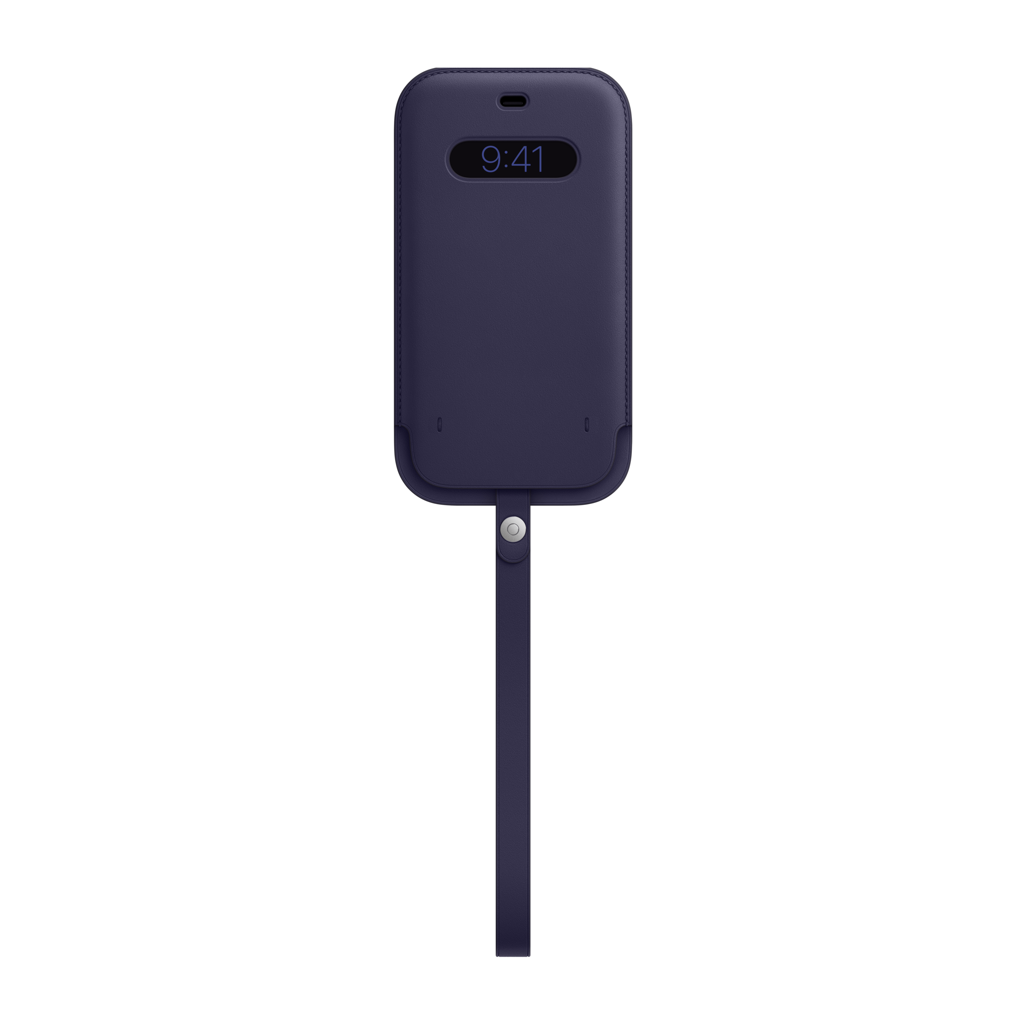 iPhone 12 Pro Max Leather Sleeve with MagSafe — Deep Violet