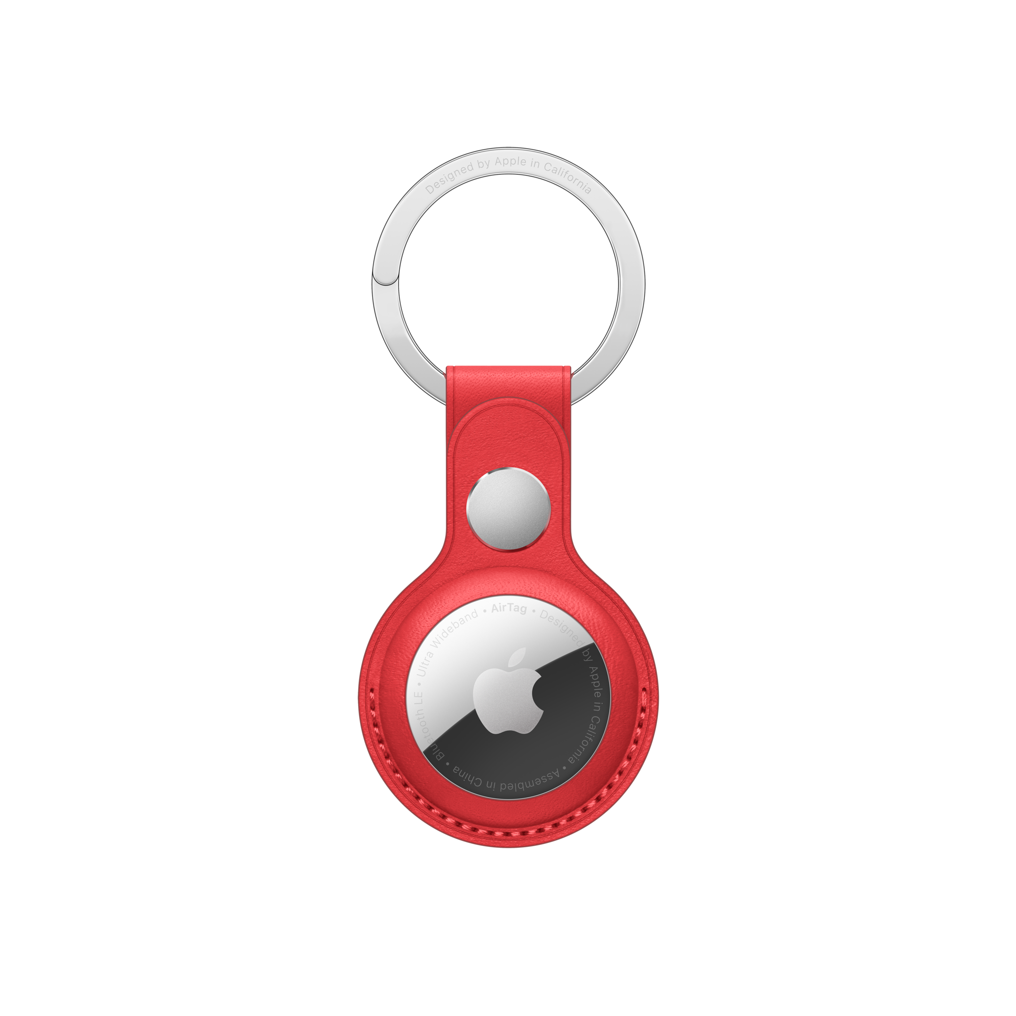 AirTag Leather Key Ring — PRODUCT(RED)