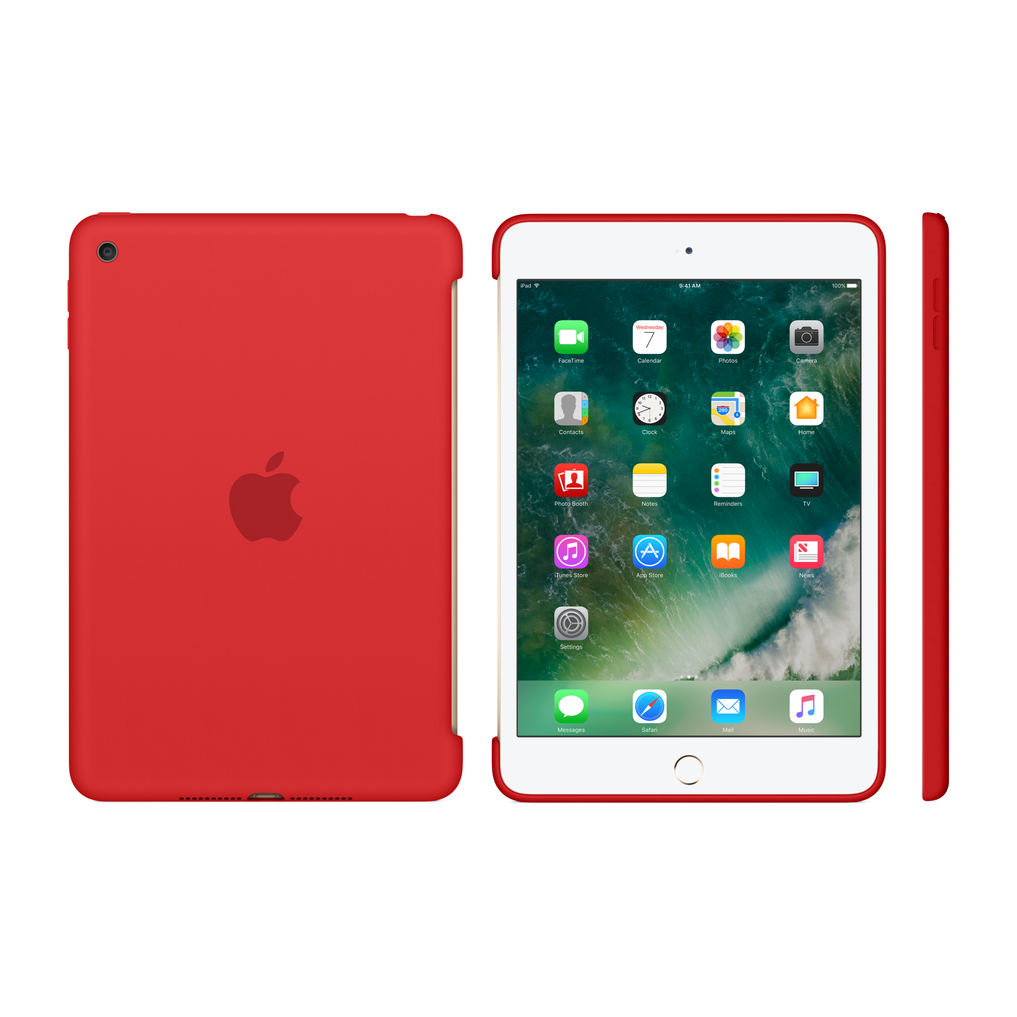 iPad mini 4 Silicone Case — Red