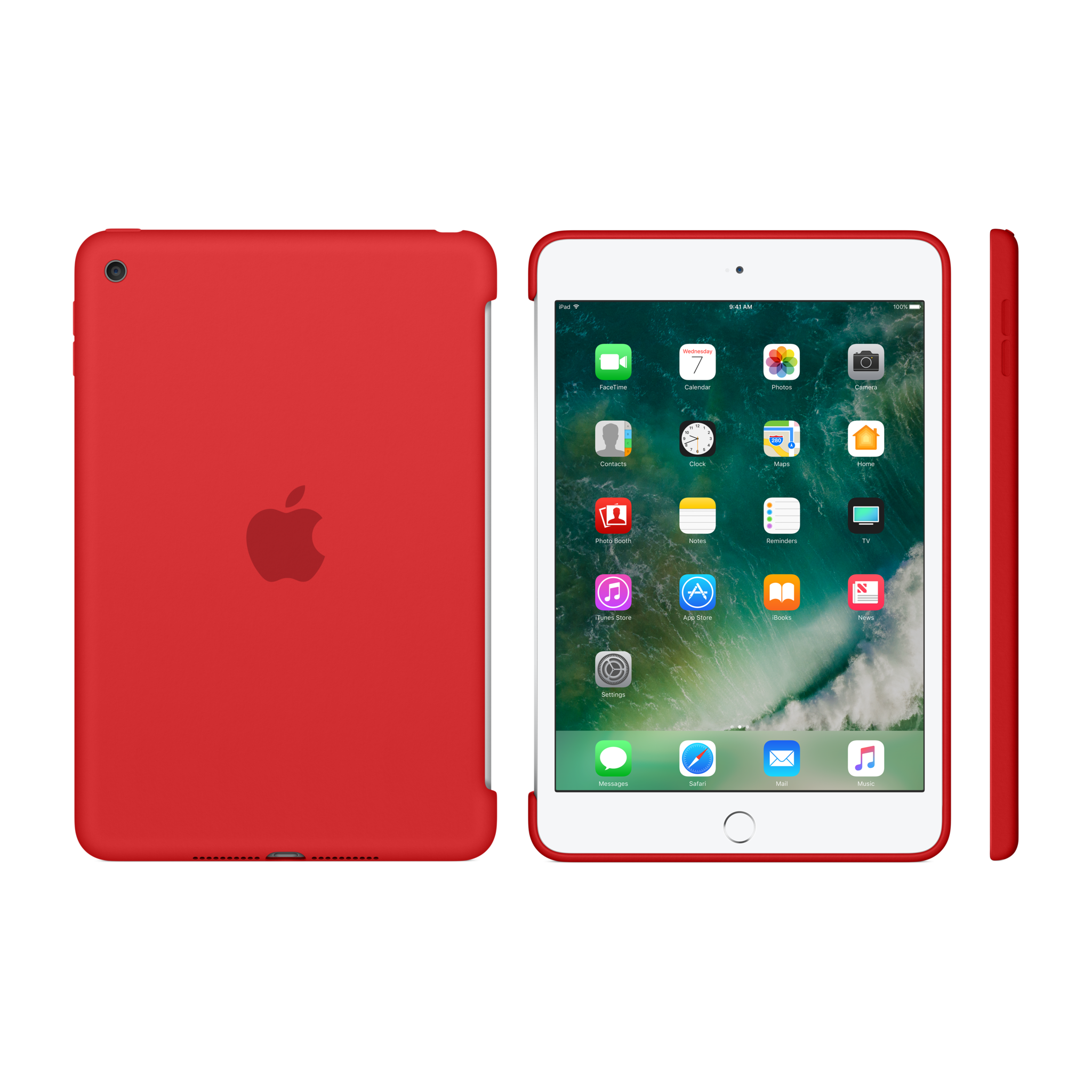 iPad mini 4 Silicone Case — Red