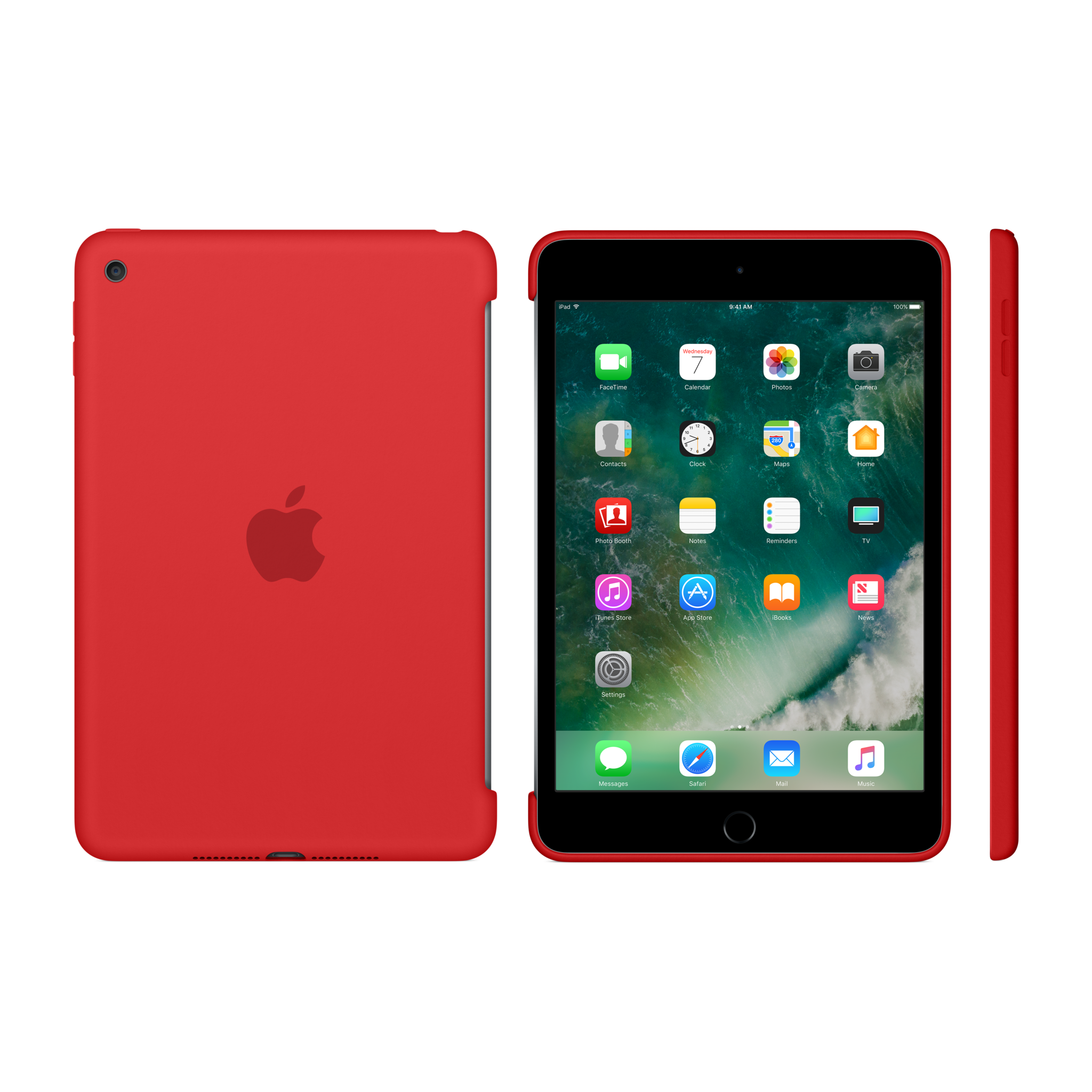 iPad mini 4 Silicone Case — Red