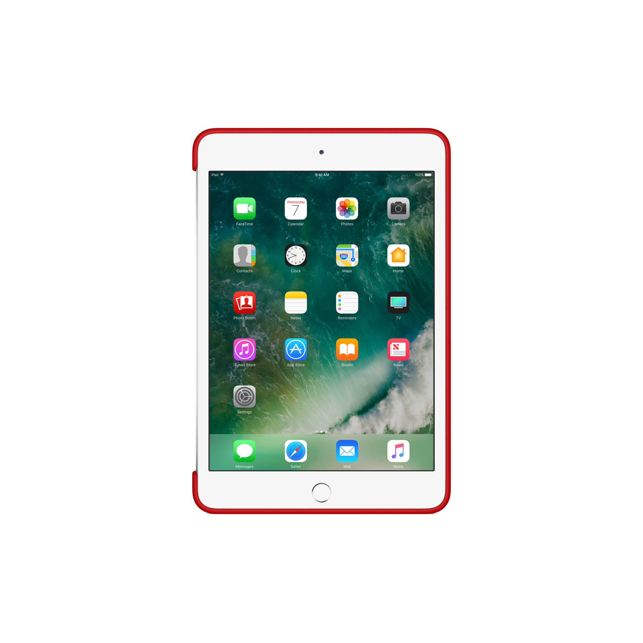 iPad mini 4 Silicone Case — Red