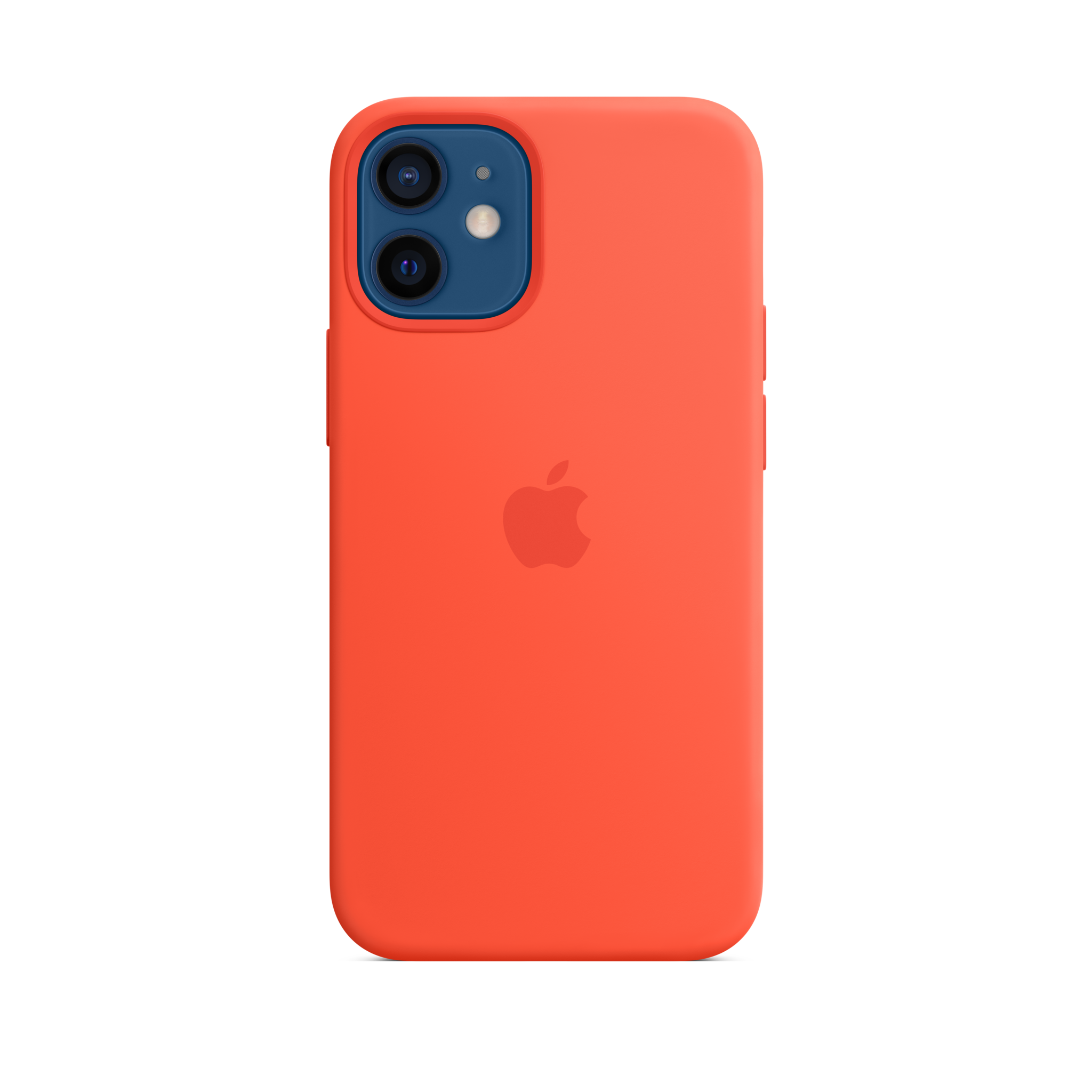 iPhone 12 mini Silicone Case with MagSafe — Electric Orange