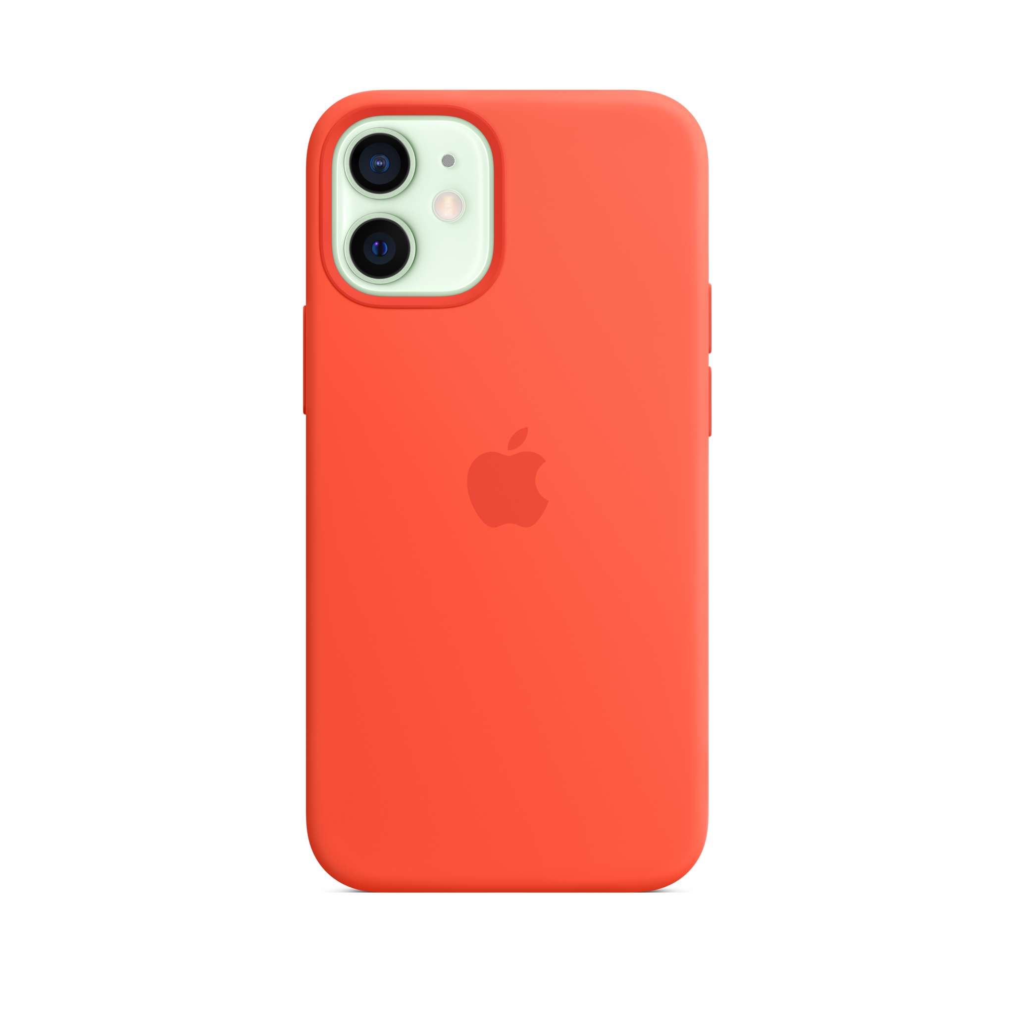 iPhone 12 mini Silicone Case with MagSafe — Electric Orange