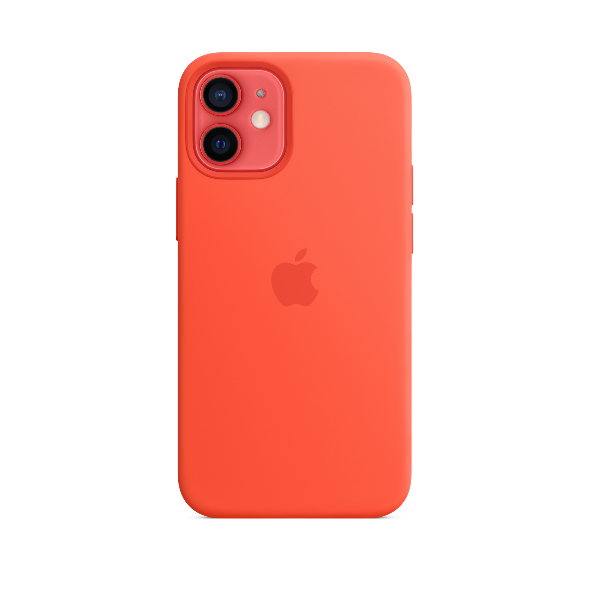 iPhone 12 mini Silicone Case with MagSafe — Electric Orange