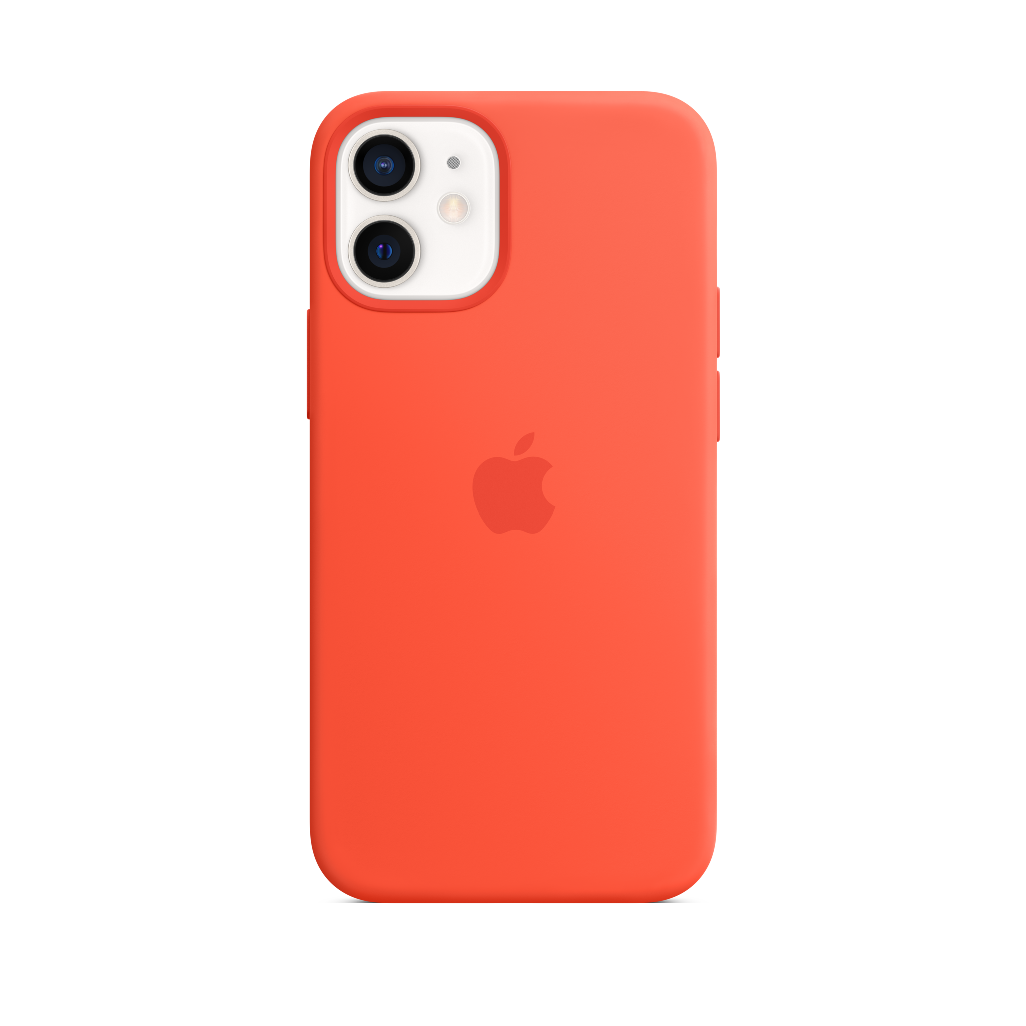 iPhone 12 mini Silicone Case with MagSafe — Electric Orange