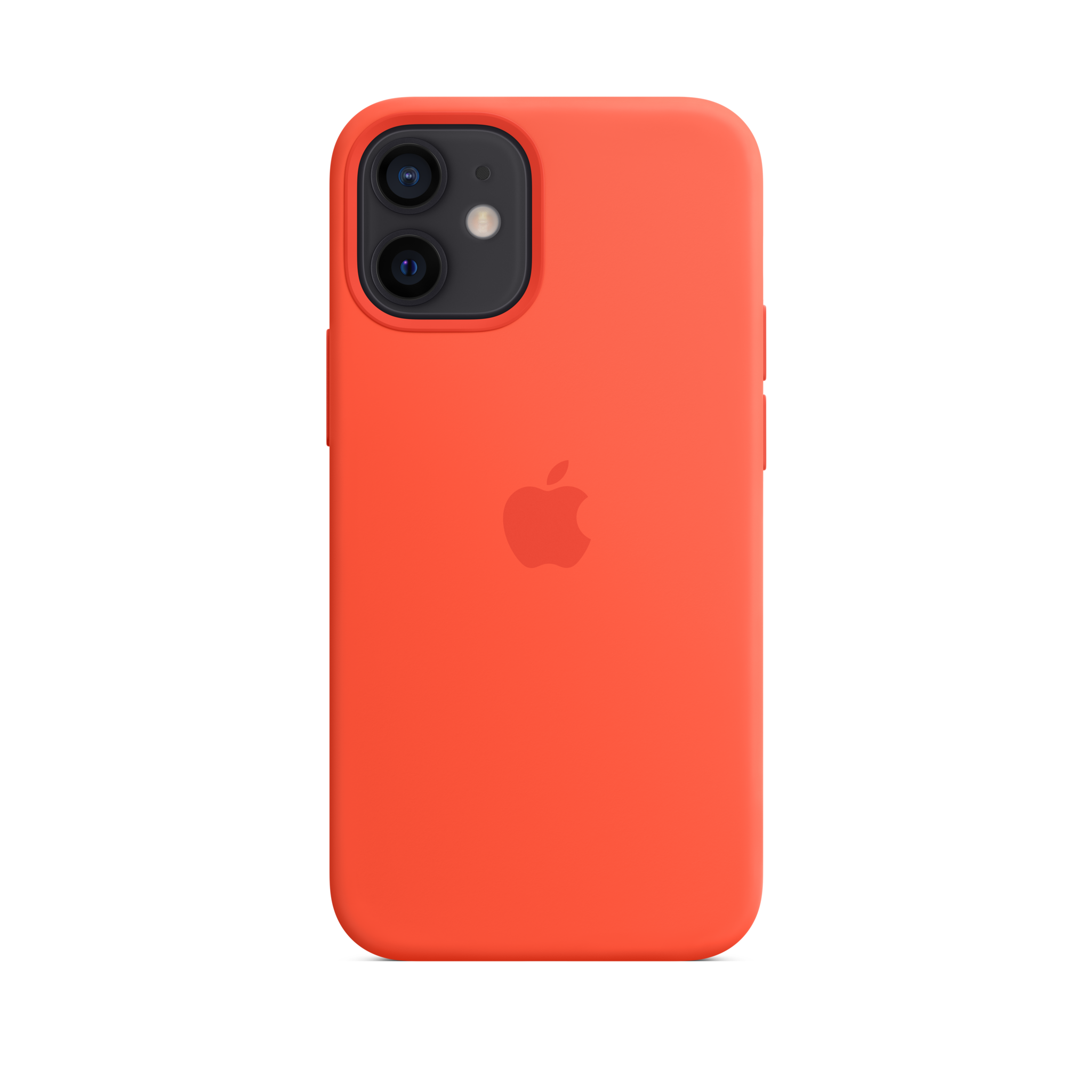 iPhone 12 mini Silicone Case with MagSafe — Electric Orange