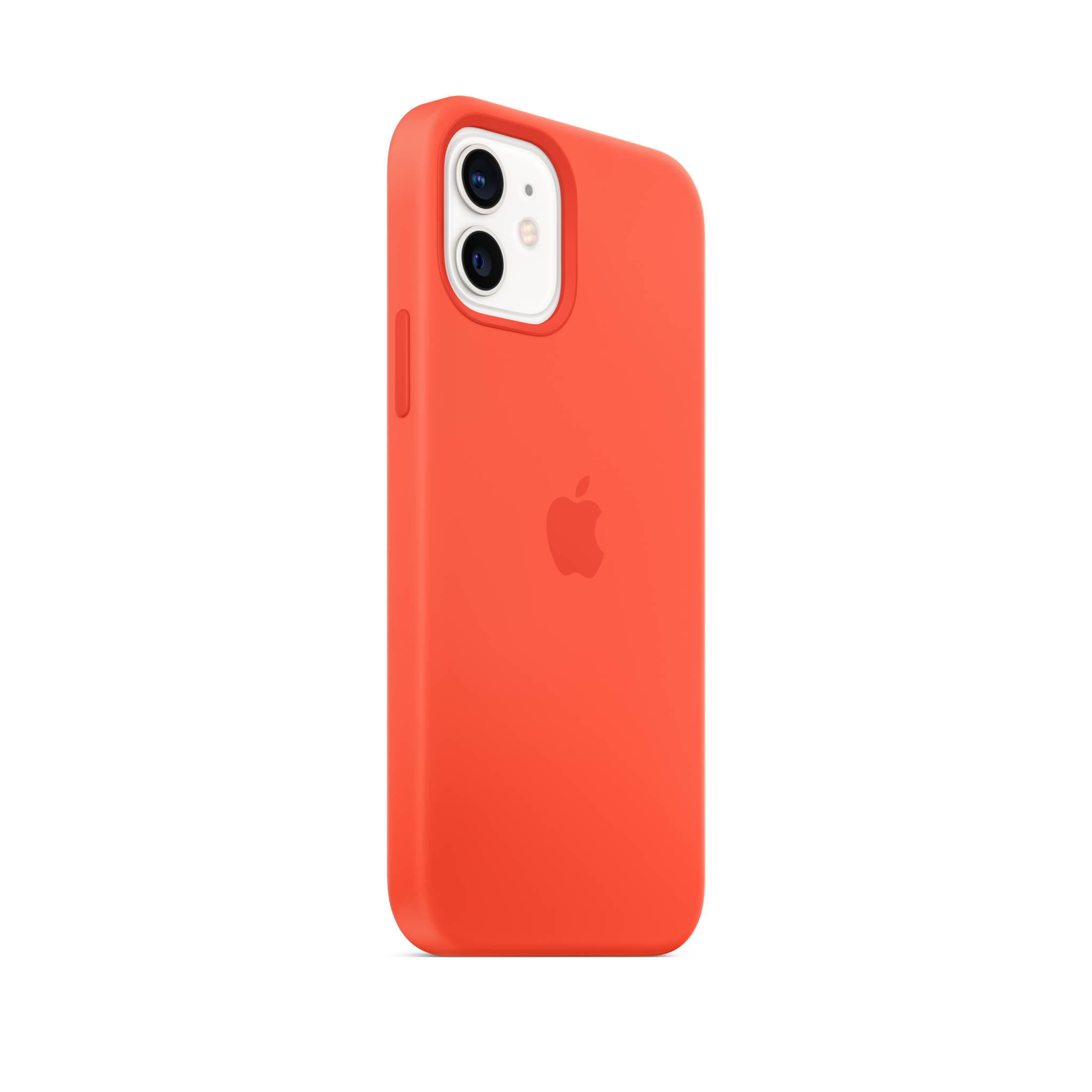 iPhone 12 & 12 Pro Silicone Case with MagSafe — Electric Orange