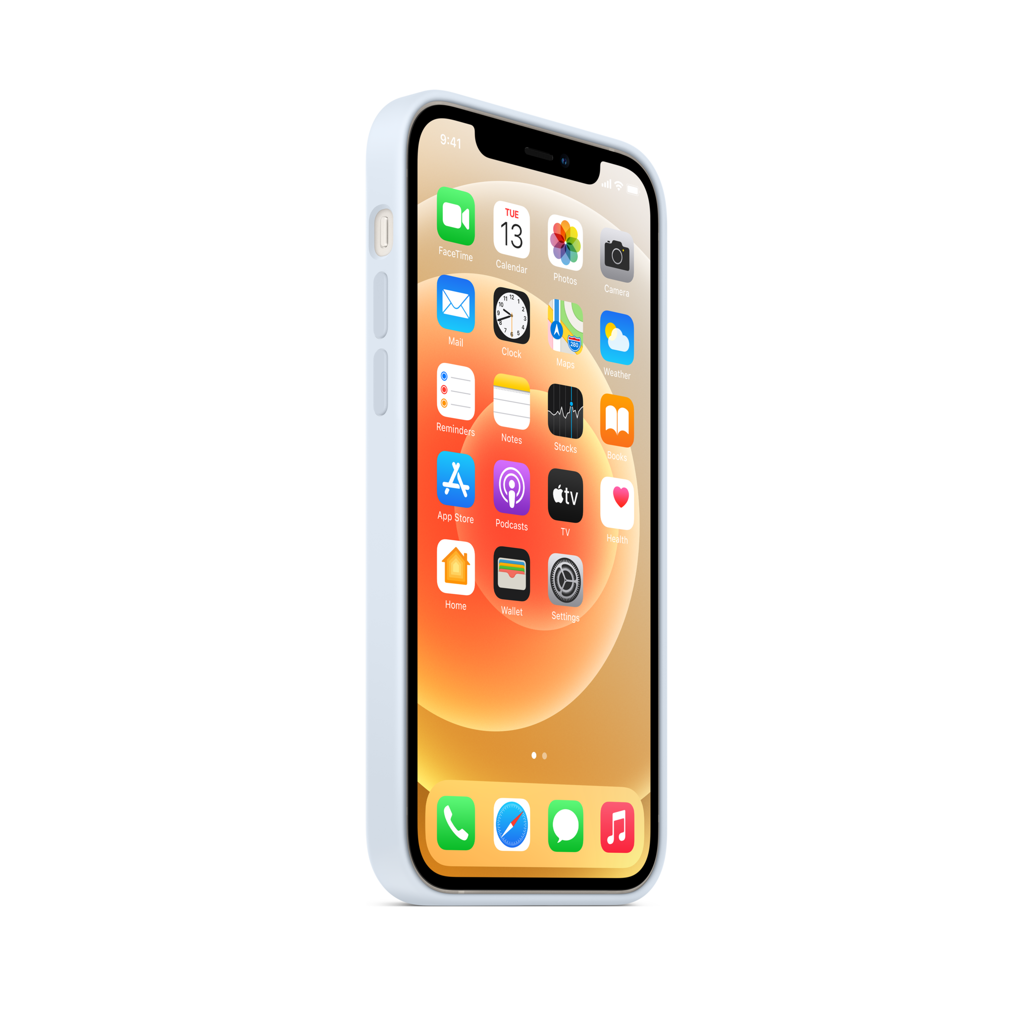 iPhone 12 & 12 Pro Silicone Case with MagSafe — Cloud Blue