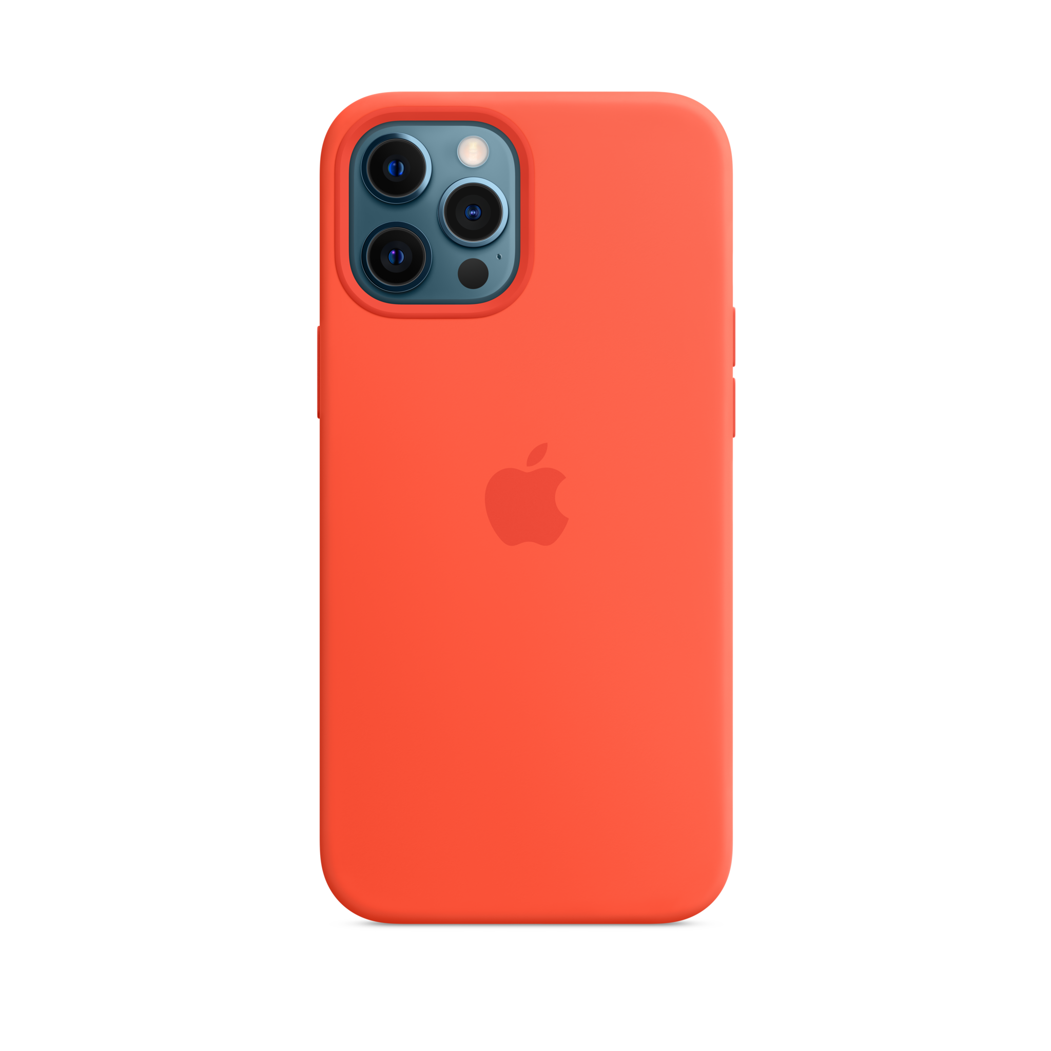 iPhone 12 Pro Max Silicone Case with MagSafe — Electric Orange