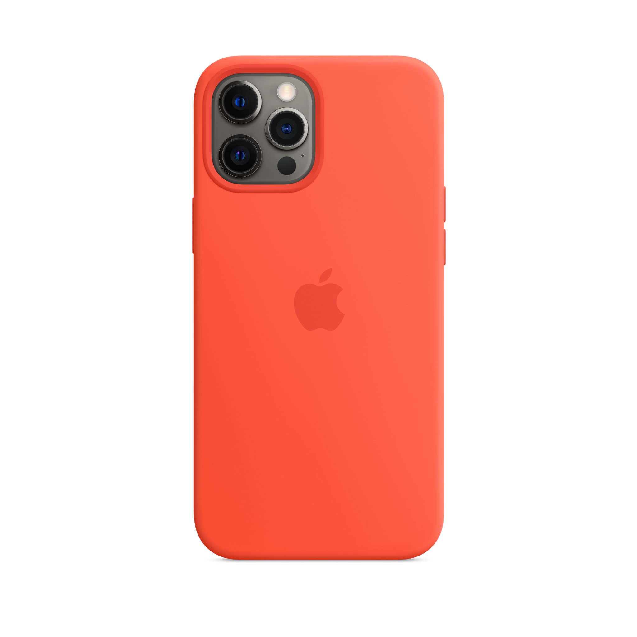 iPhone 12 Pro Max Silicone Case with MagSafe — Electric Orange