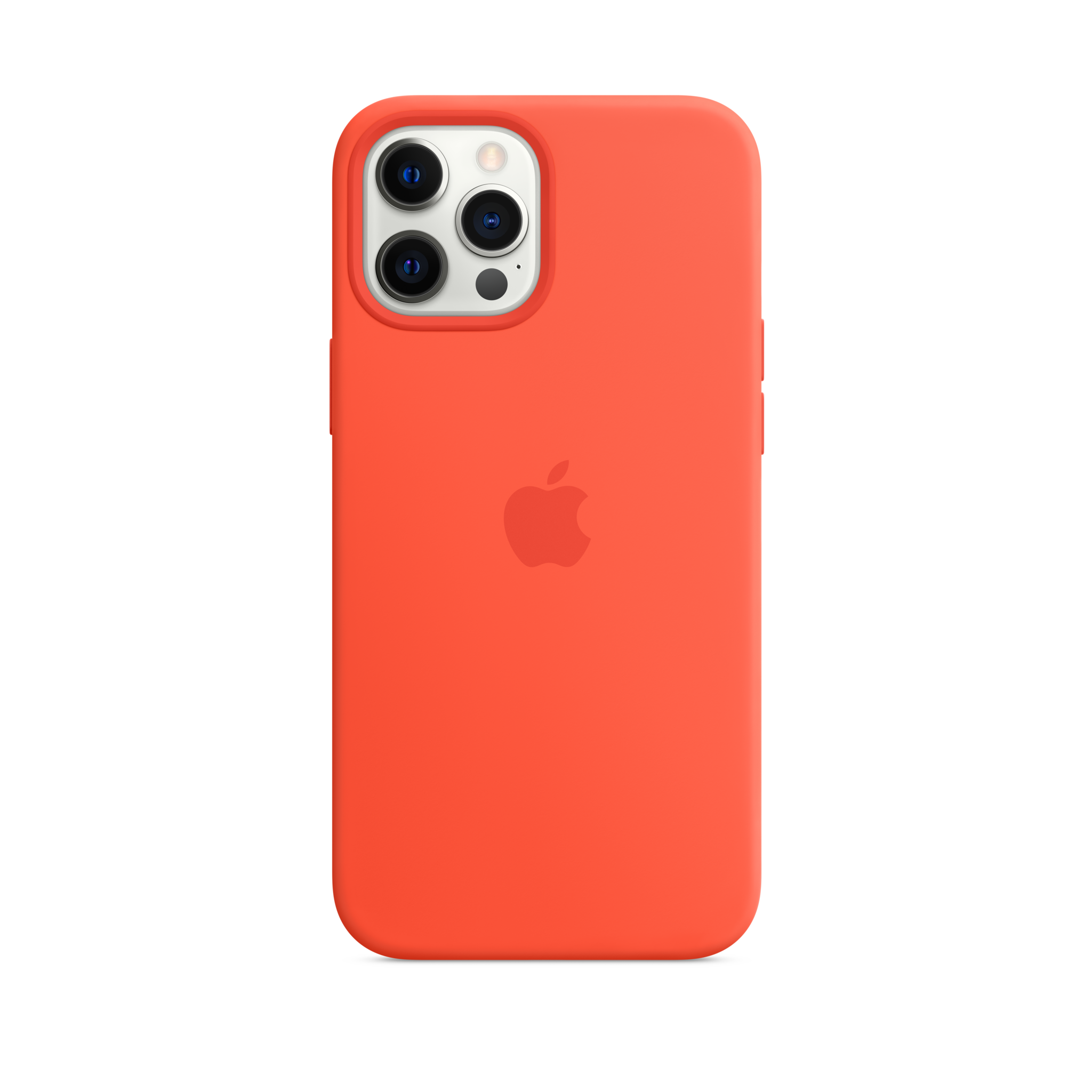iPhone 12 Pro Max Silicone Case with MagSafe — Electric Orange