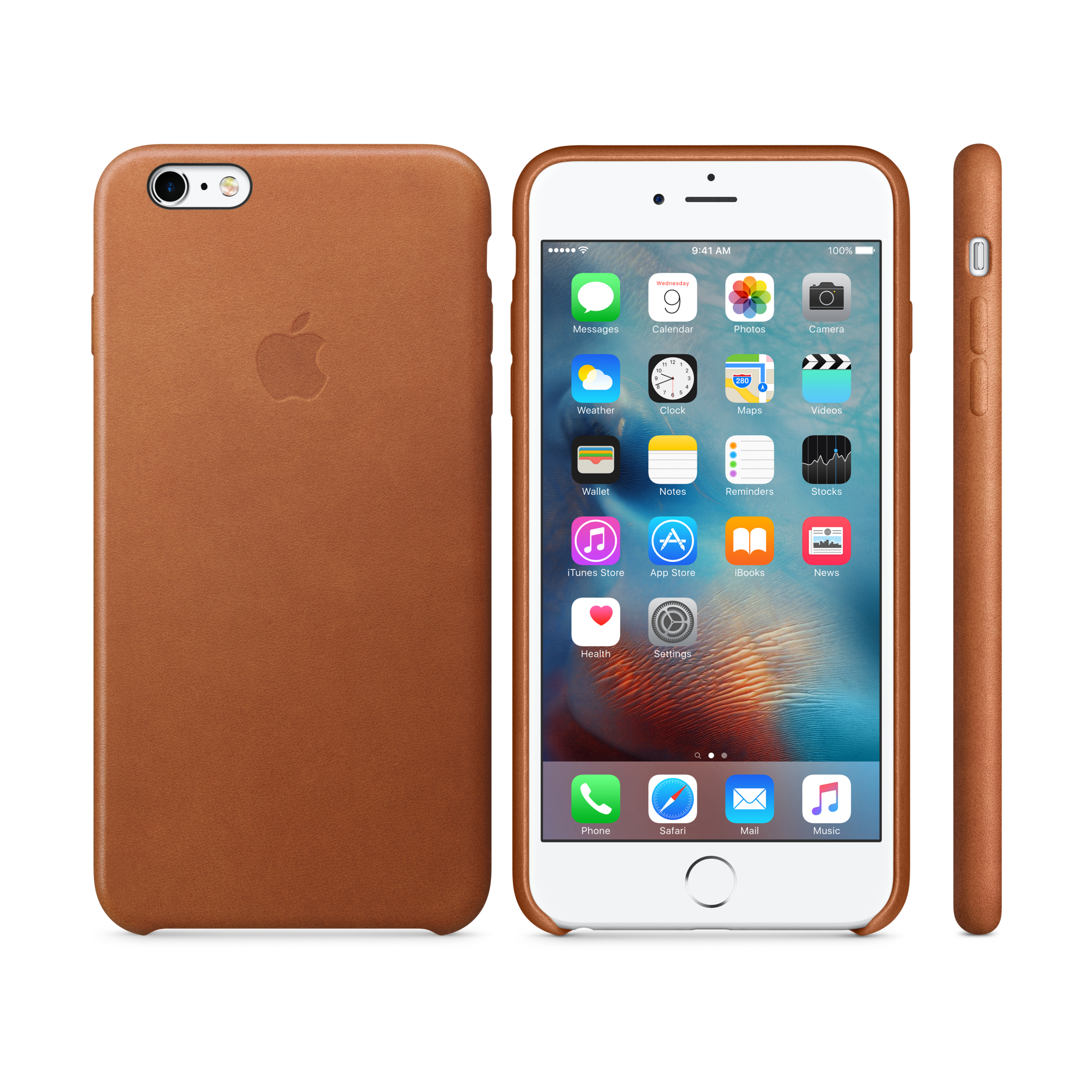 iPhone 6s Plus Leather Case — Saddle Brown