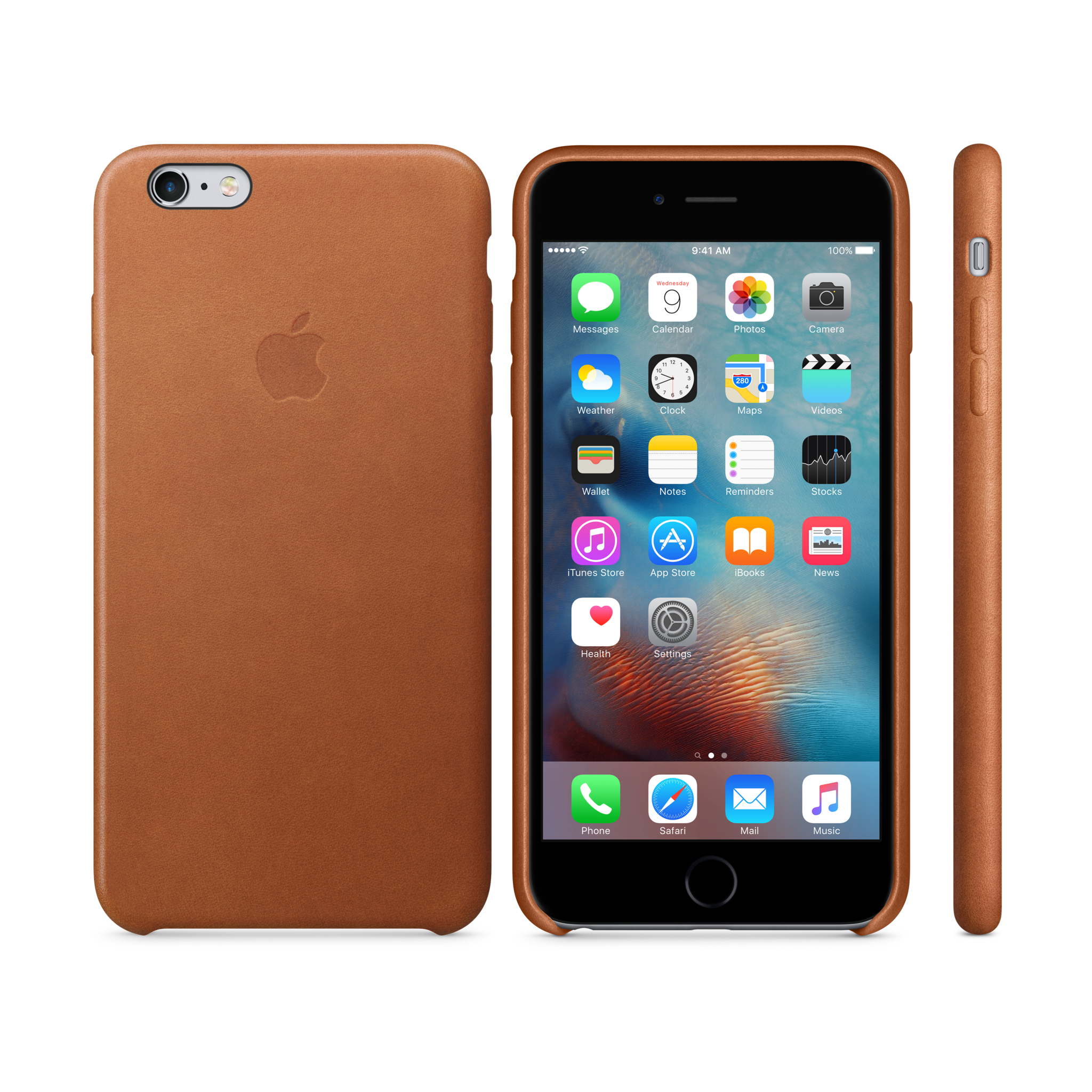 iPhone 6s Plus Leather Case — Saddle Brown
