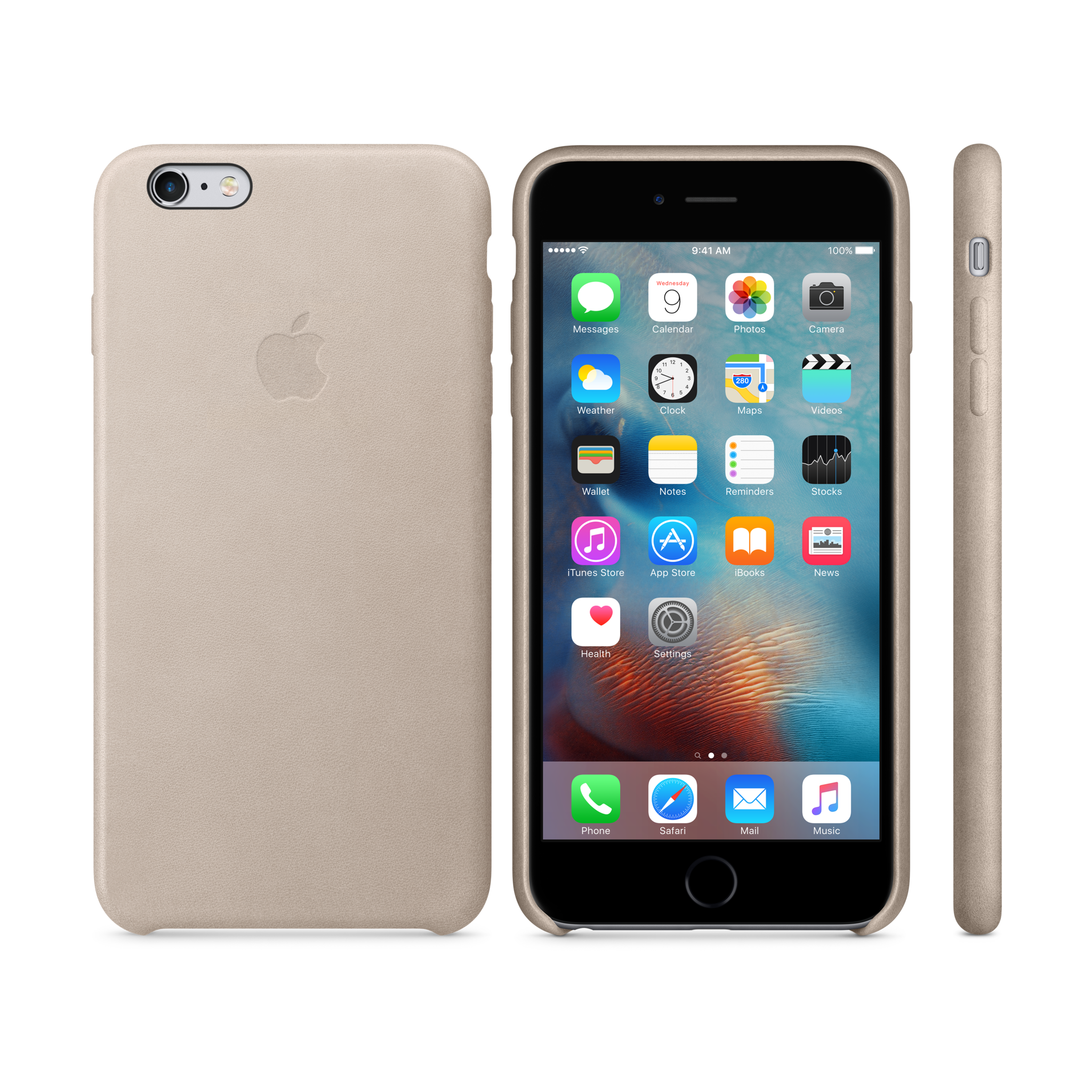 iPhone 6s Plus Leather Case — Rose Gray