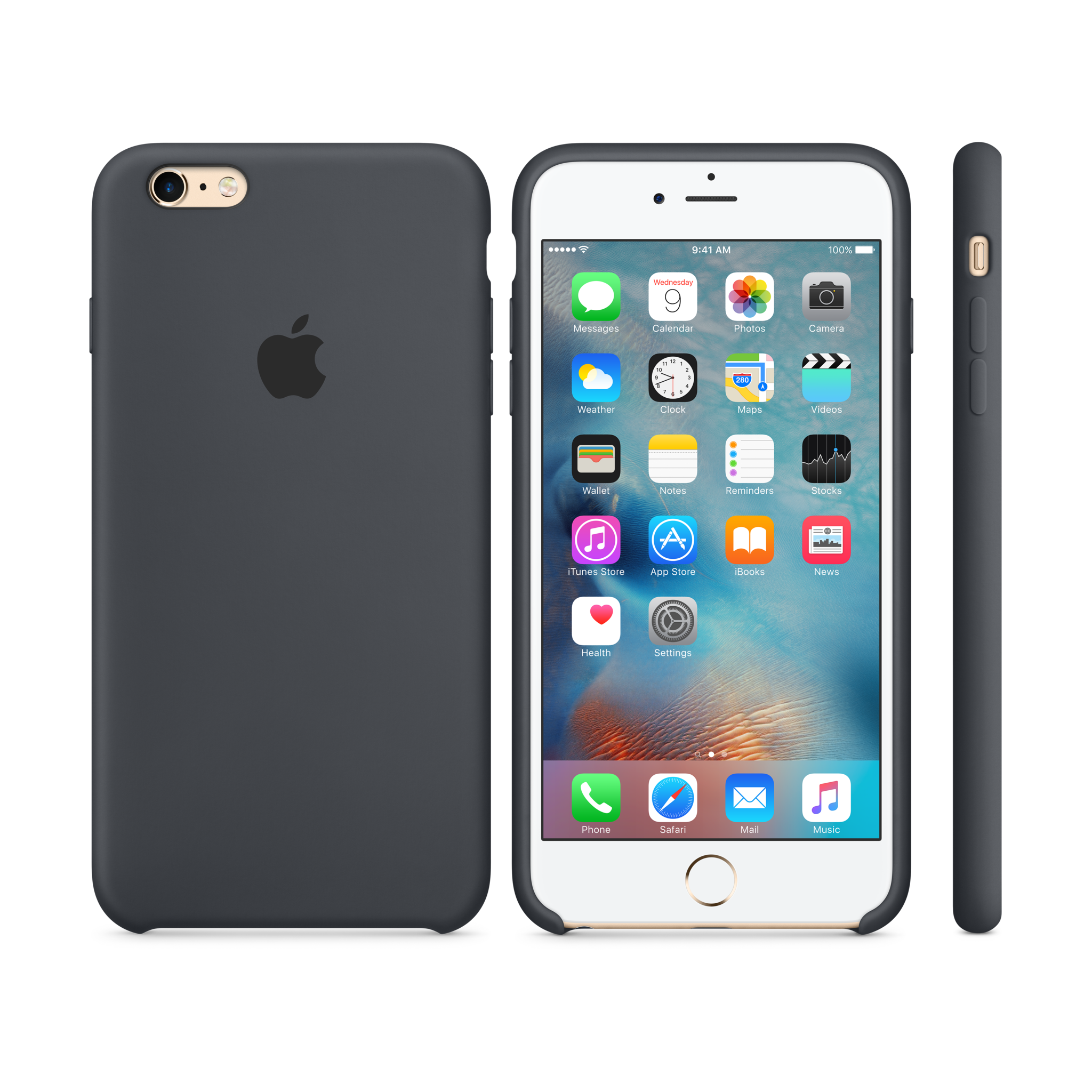 iPhone 6s Plus Silicone Case — Charcoal Gray