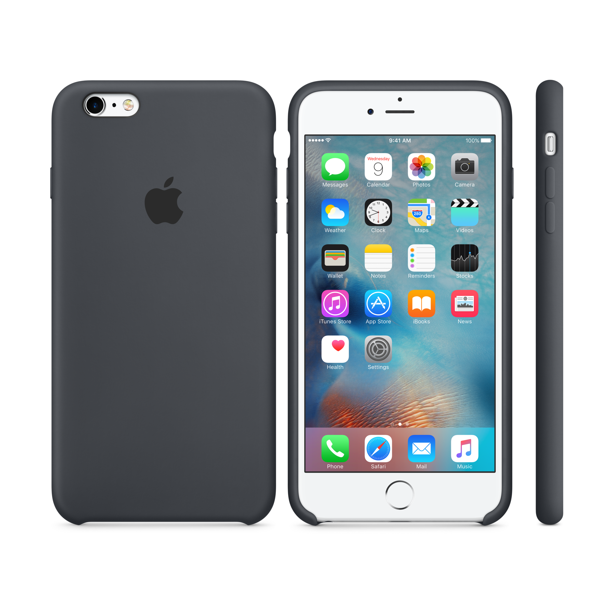iPhone 6s Plus Silicone Case — Charcoal Gray
